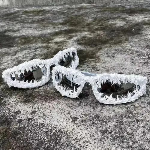 Electric Visual × Japanese Brand Street ins style handmade custom avant-garde sunglasses Size ONE SIZE - 2 Thumbnail