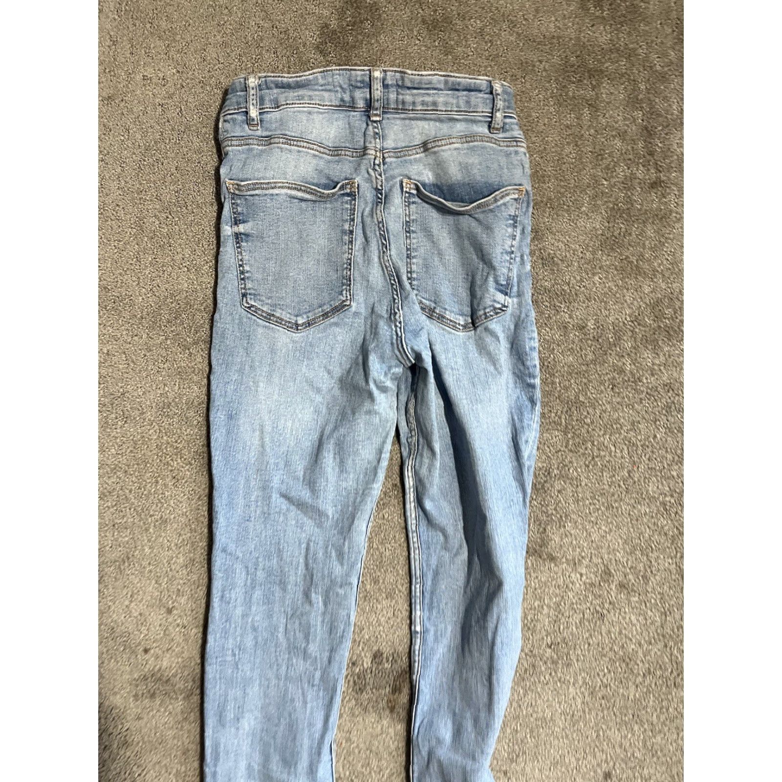 Zara Zara Denim Women's Size 6 Blue Skinny Light Wash Cotton Blend Jeans Size 28" / US 6 / IT 42 - 4 Thumbnail