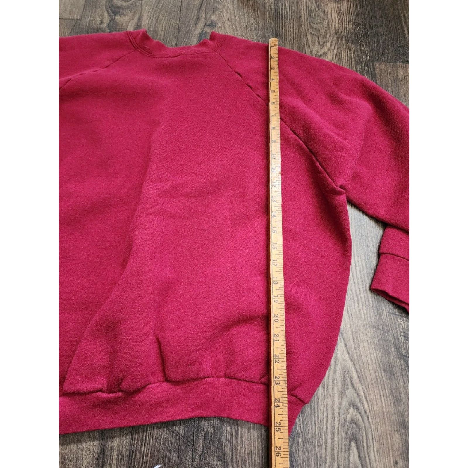 Fruit Of The Loom VINTAGE Fruit Of The Loom Sweatshirt 2XL Unisex Adults Crewneck Burgundy Red USA Blank 80s Womens 2XL Sweatshirt Crewneck Vintage 80s Size XXL / US 16-18 / IT 52-54 - 2 Thumbnail