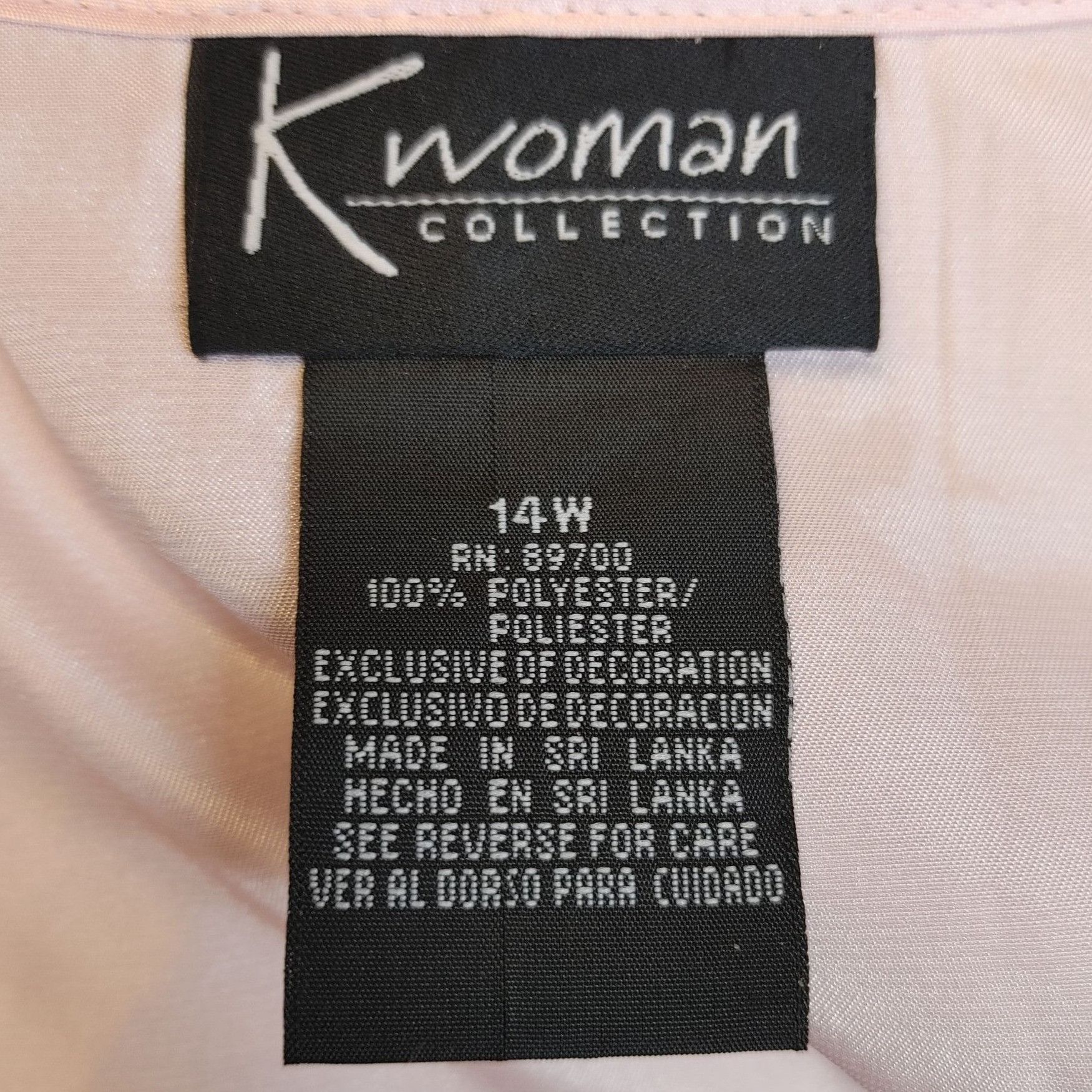 Other K Woman Collection Women's Light Purple Satin Paisley Patter Size XL / US 12-14 / IT 48-50 - 3 Thumbnail