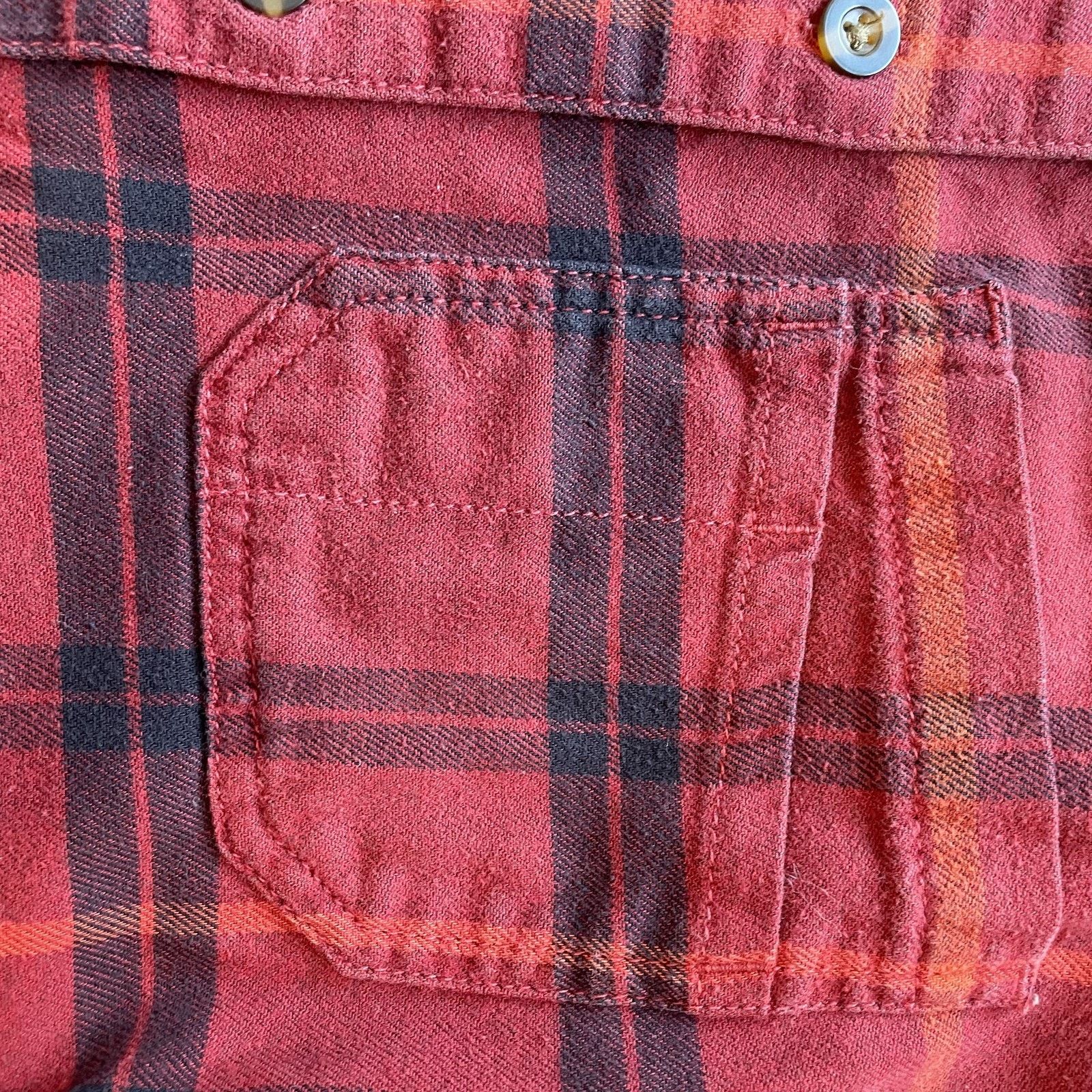 Carhartt Carhartt Women's Red Plaid Flannel Shirt Button Up Small 4/6 Size US S / EU 44-46 / 1 - 4 Thumbnail