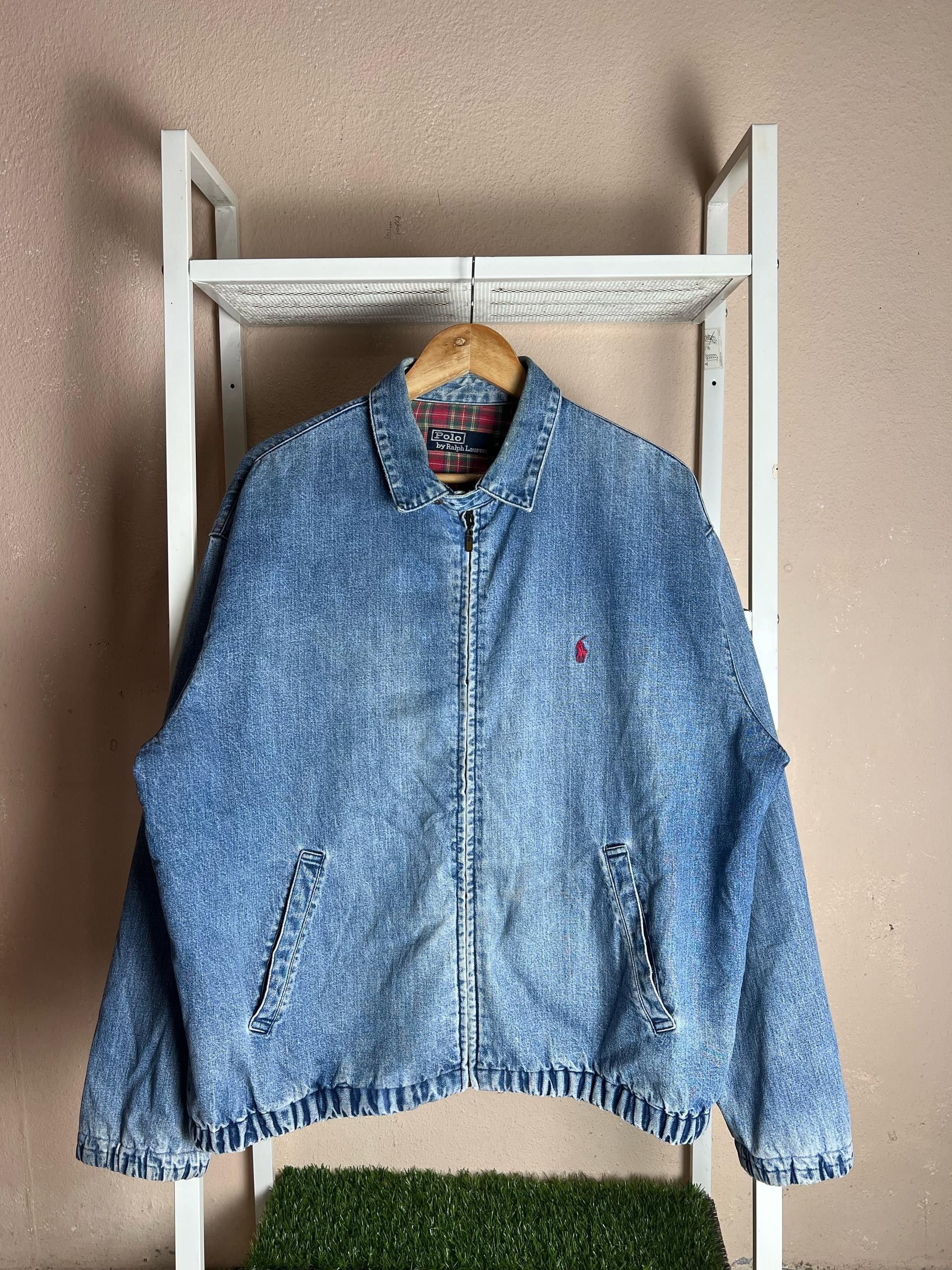 Polo Ralph Lauren × Vintage Vintage Distrassed Polo Ralph Lauren Denim Jacket Size US L / EU 52-54 / 3 - 1 Thumbnail