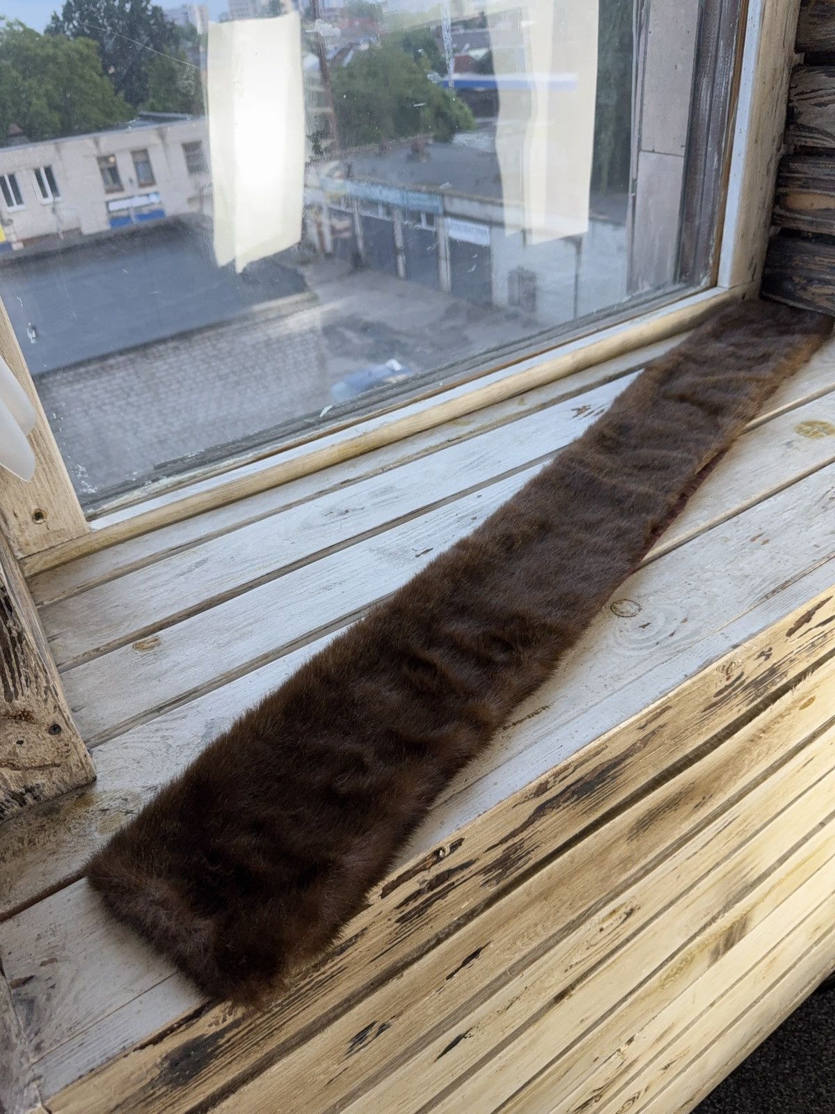 Japanese Brand Vintage 90s Y2K Japanese Style Faux Fur Scarf Brown Wrap Size ONE SIZE - 2 Thumbnail
