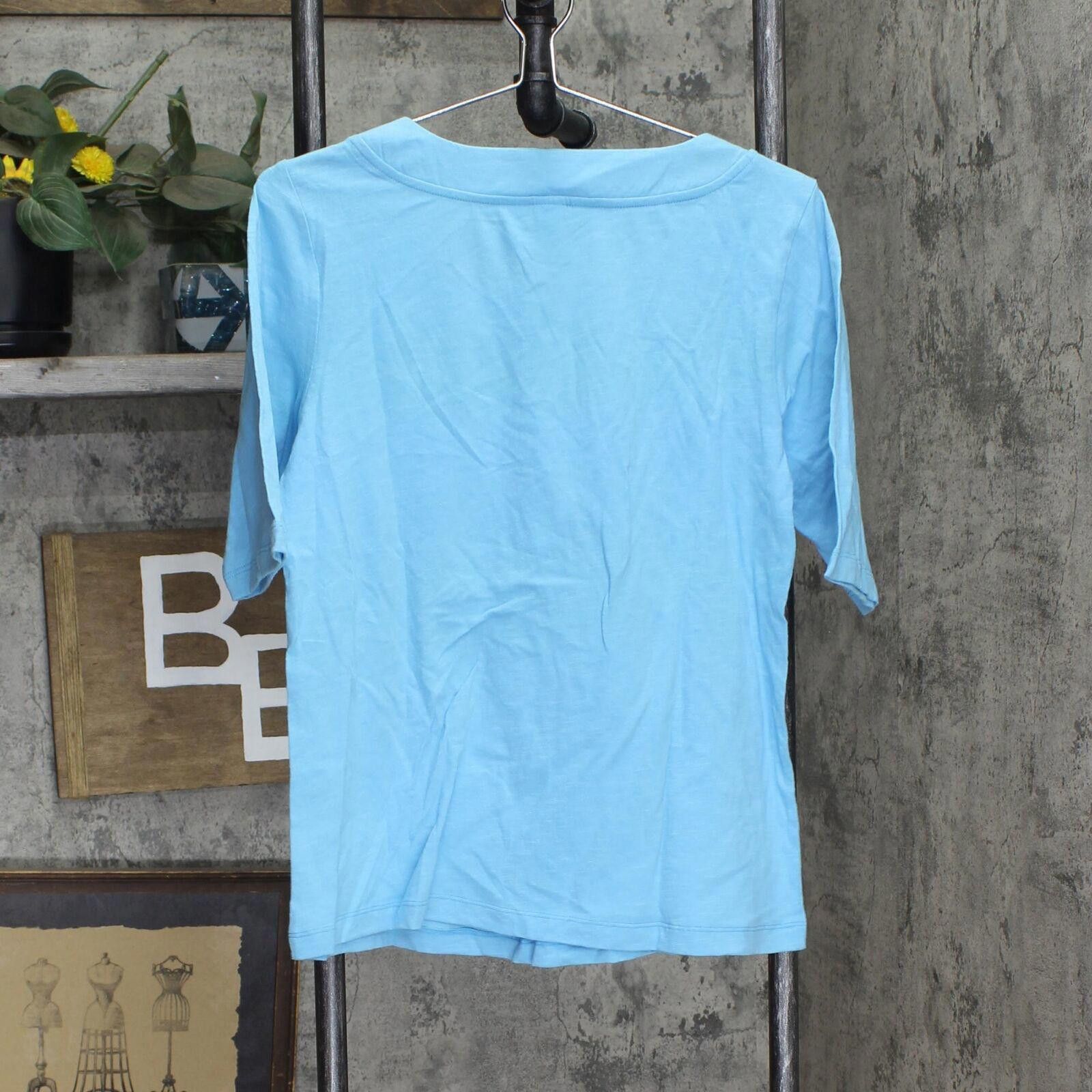 Other NWT Christopher & Banks Short T-Shirt Tee 7305 S Blue Multi Size S / US 4 / IT 40 - 2 Thumbnail