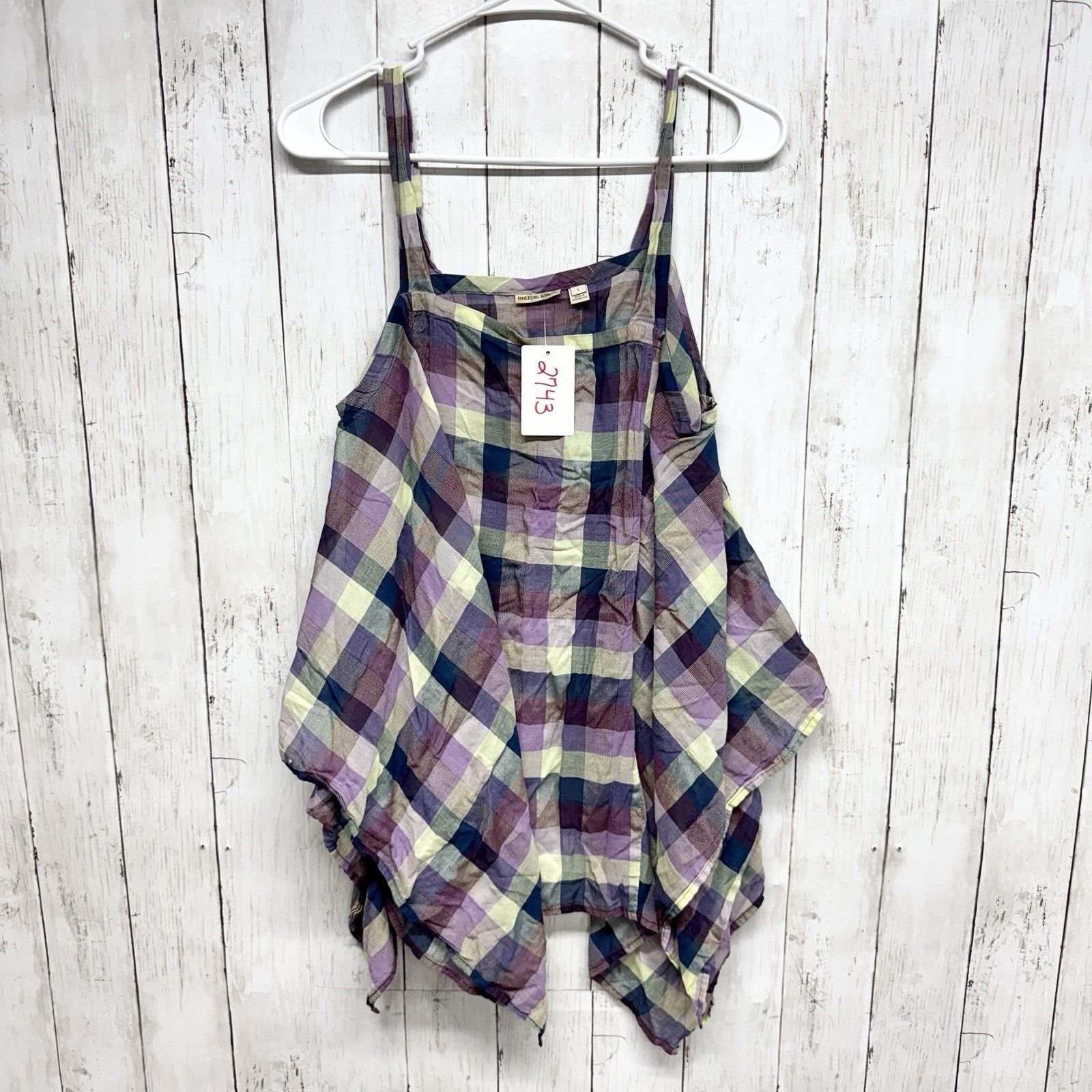 Anthropologie Anthropologie Holding Horses Top Sz Small Madras Plaid Tank Size S / US 4 / IT 40 - 1 Thumbnail