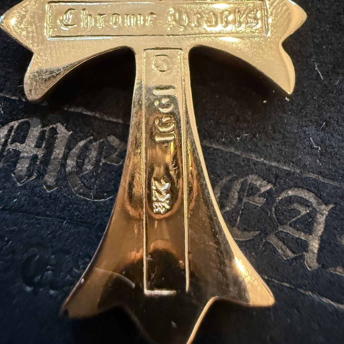 Chrome Hearts Chrome Hearts 22k Gold Cross Pendant with Diamond Size ONE SIZE - 14 Thumbnail