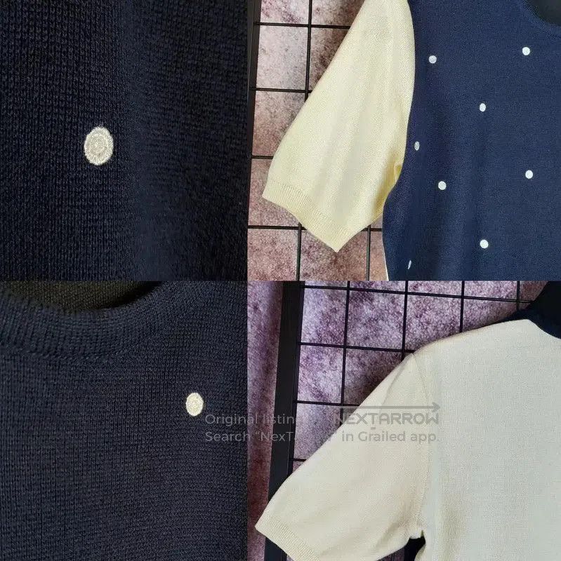 Dior Dior Polka Dot Short Sleeve Top for Women . Size M / US 6-8 / IT 42-44 - 5 Thumbnail
