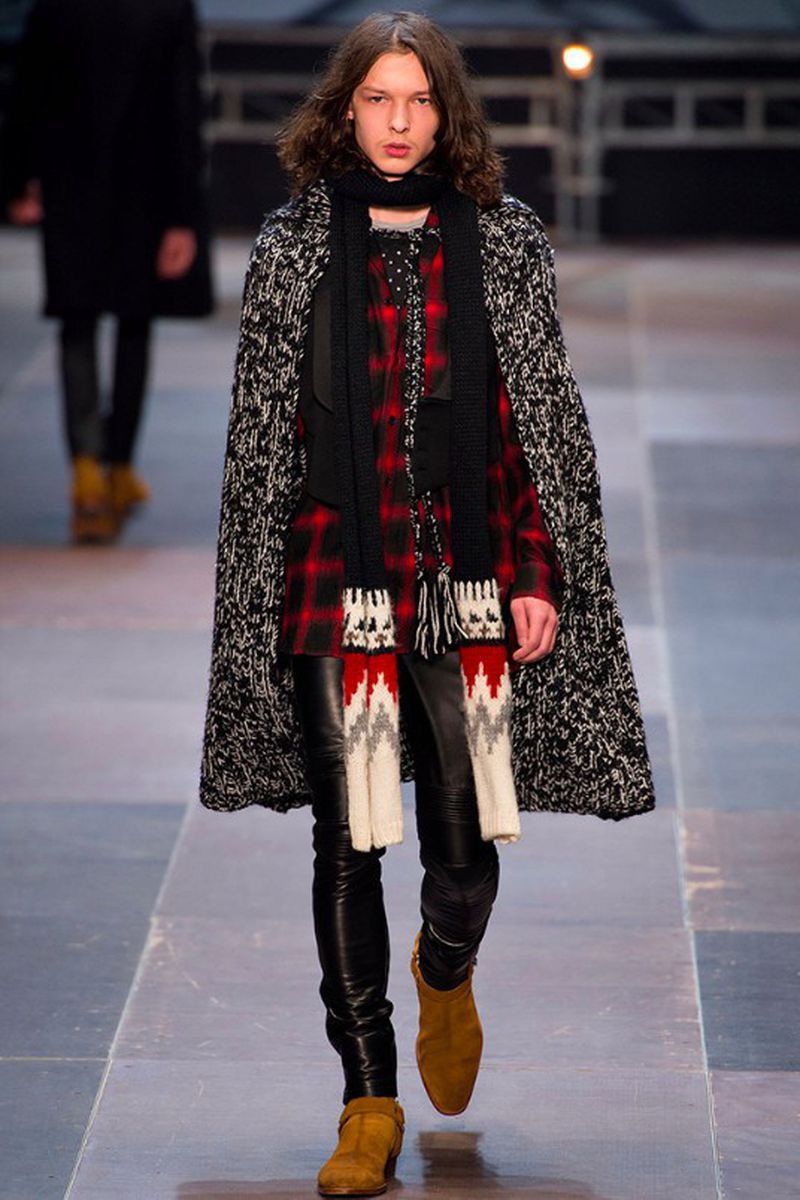 Hedi Slimane × Saint Laurent Paris FW13 Wool Scarf | Grailed