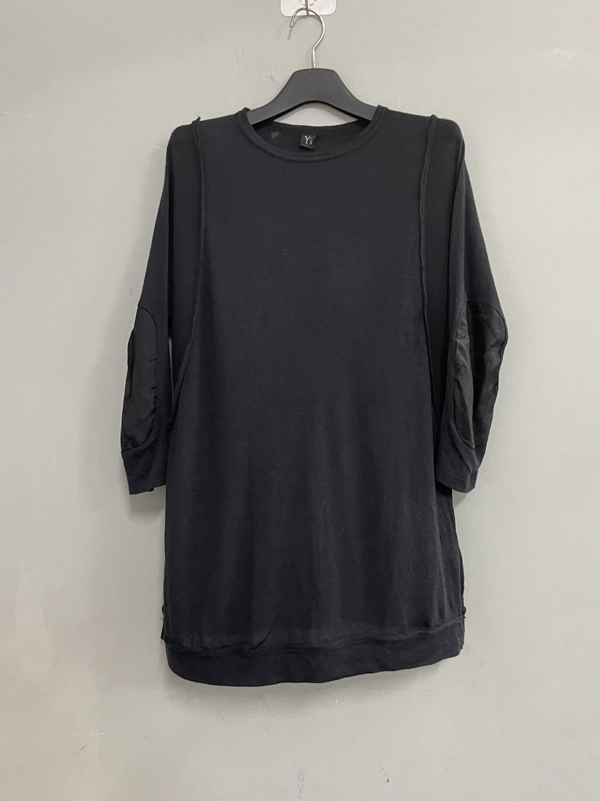 Yohji Yamamoto YOHJI YAMAMOTO T Shirt Longsleeve Wool Elbow Nylon Size M / US 6-8 / IT 42-44 - 1 Thumbnail
