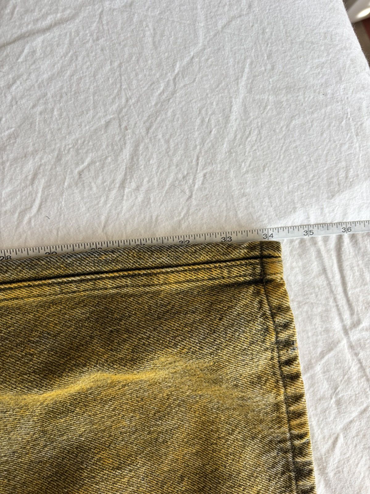 Maison Margiela MM6 Mustard Wide Leg Jeans NWT Size US 32 / EU 48 - 8 Thumbnail