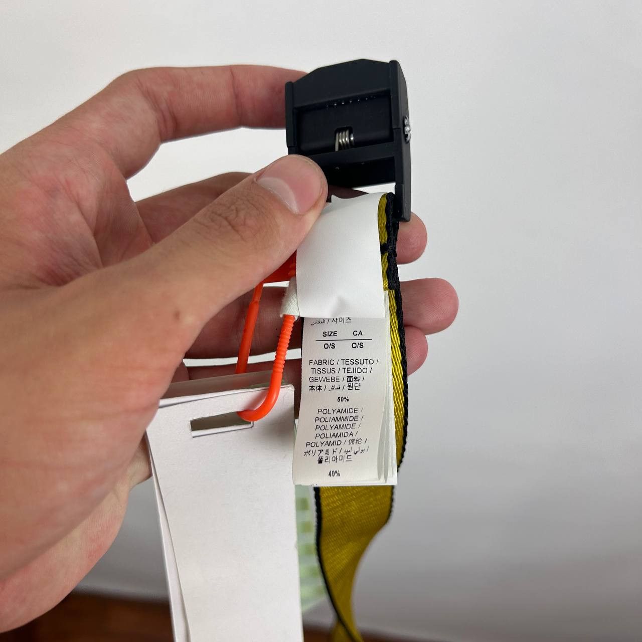 Off-White Off-White Industrial Belt (Yellow - OS - Brand New) Size ONE SIZE - 5 Thumbnail
