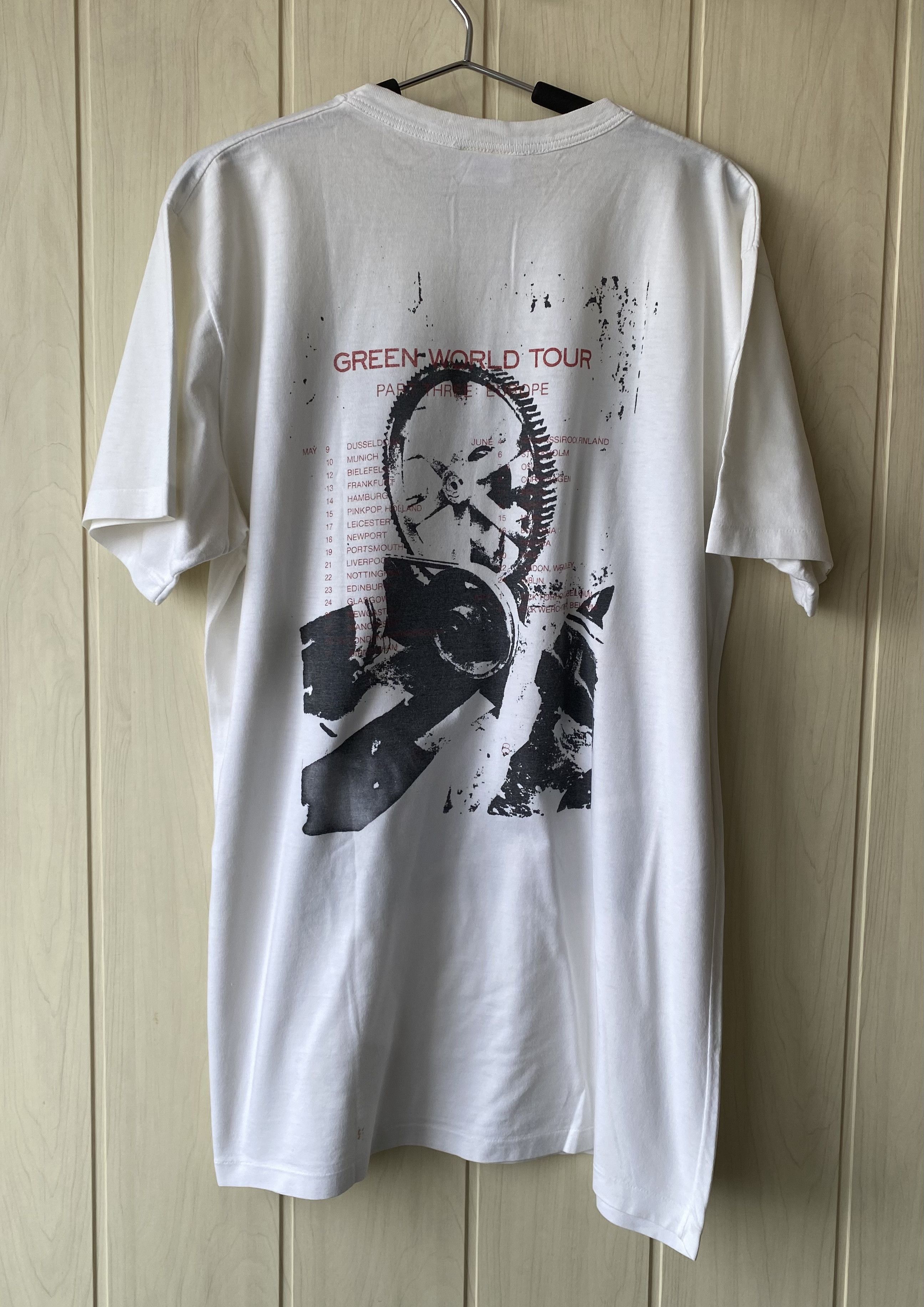 Band Tees Vintage 1989 R.E.M. Green World tour t-shirt Size US XL / EU 56 / 4 - 8 Thumbnail