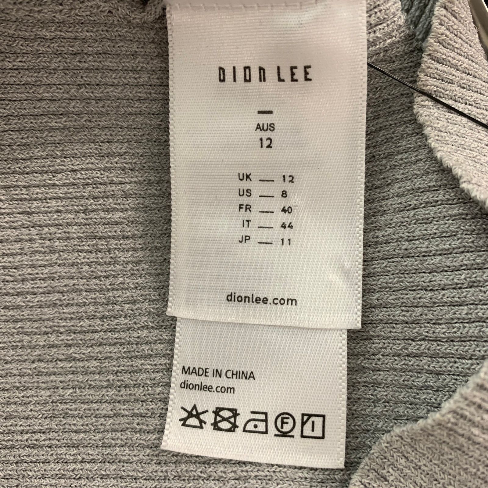 Dion Lee DION LEE Size M Grey Viscose Blend Midi Mid-Calf Dress Size M / US 6-8 / IT 42-44 - 6 Thumbnail