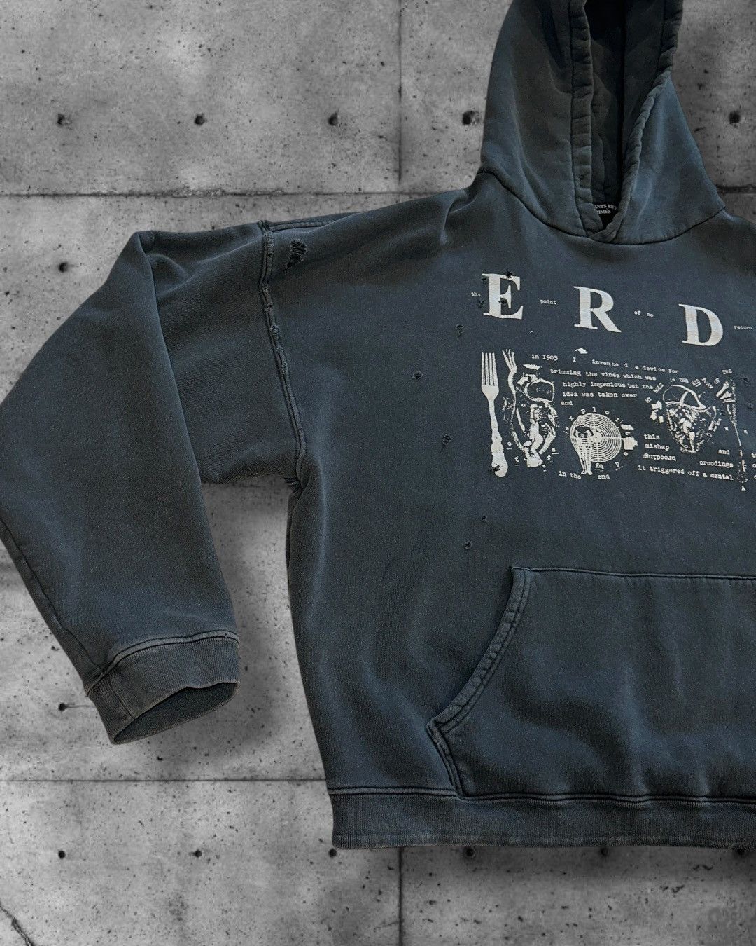 Enfants Riches Deprimes ENFANTS RICHES DEPRIMES My Role in the War Hoodie XL Size US XL / EU 56 / 4 - 4 Thumbnail