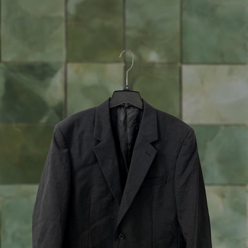 Vintage Louis Martin Blazer Mens 38R Gray Two-Button Notch Lapel Regular Fit Jacket NWT Size 38R - 1 Thumbnail