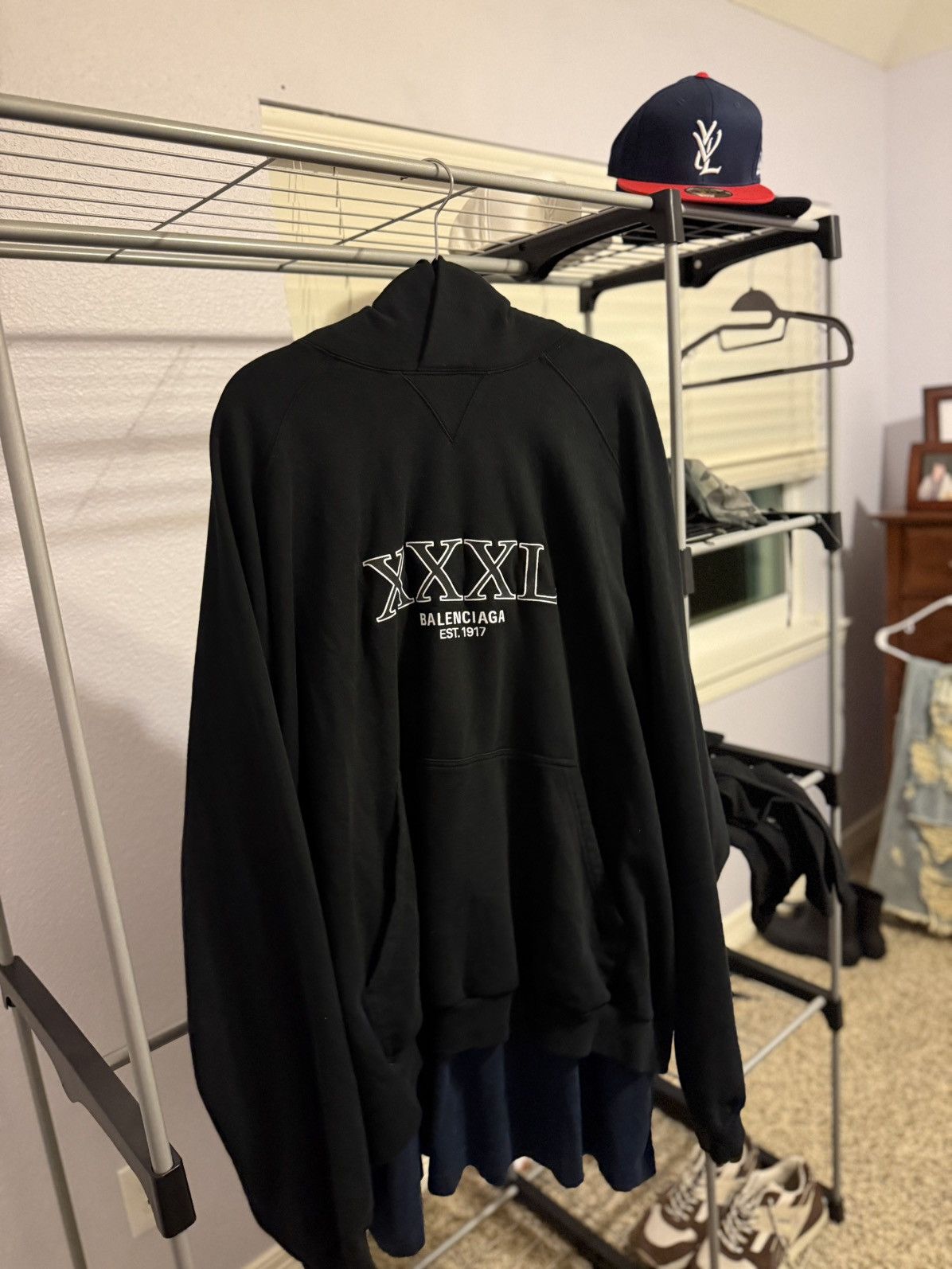 Balenciaga Balenciaga 3XXL Double Layer Hoodie Size US XXL / EU 58 / 5 - 2 Thumbnail