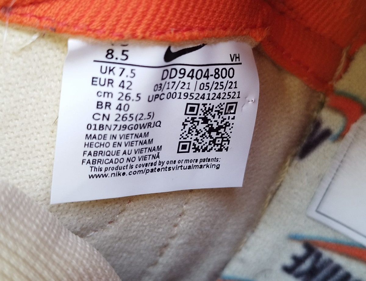 Nike Shoes Nike Dunk High 1985 Acid Wash. Size US 8.5 / EU 41-42 - 7 Thumbnail