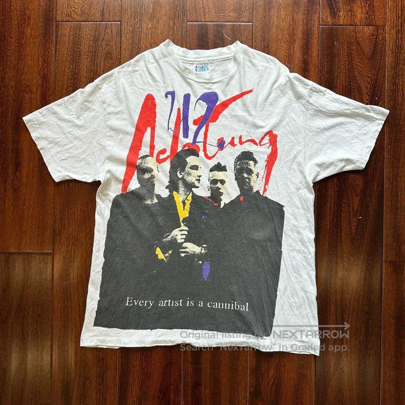 Vintage U2 Vintage 90s Tee. Size US M / EU 48-50 / 2 - 1 Thumbnail