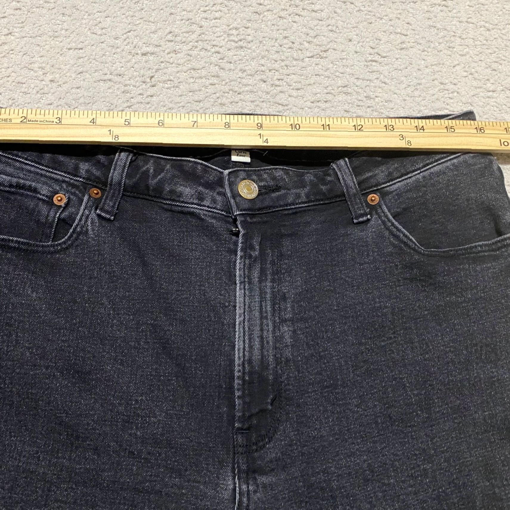 Abercrombie & Fitch Abercrombie & Fitch Jeans Womens 12 Faded Black Denim High Rise Skinny Leg Jeans" Size 34" / US 12 / IT 48 - 5 Thumbnail