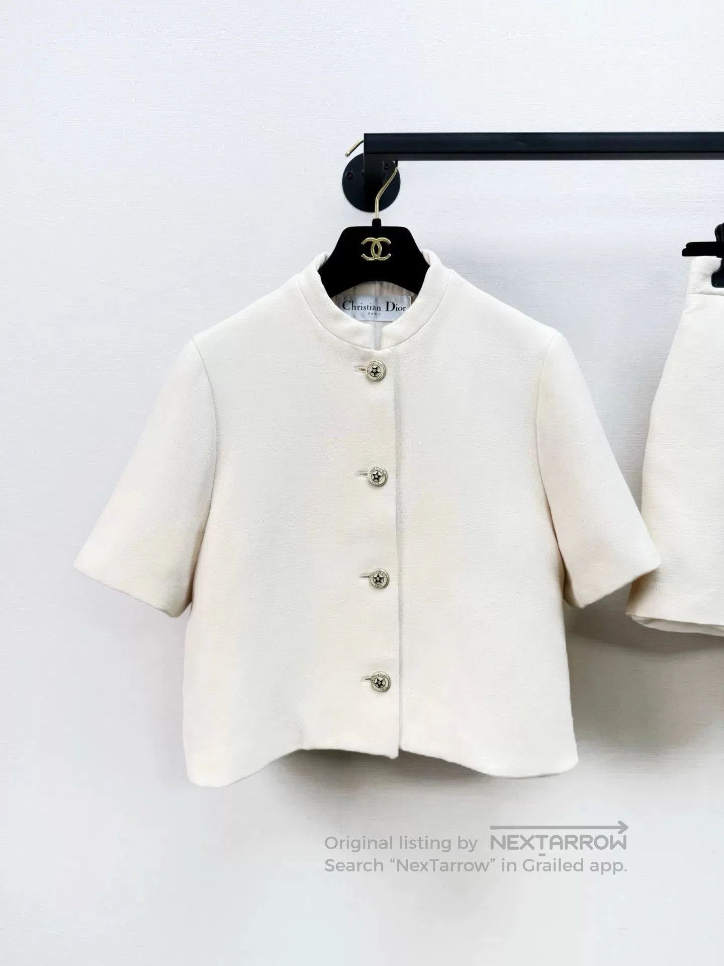 Dior dior wool silk short jacket and shorts set. Size US S / EU 44-46 / 1 - 2 Thumbnail