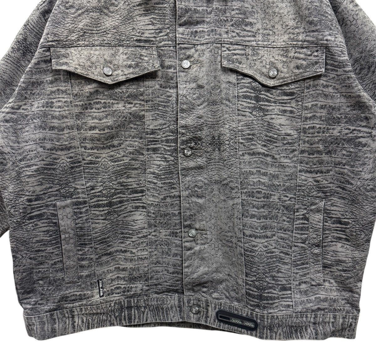 Marc Buchanan Vintage Pelle Pelle Marc Buchanan Python Snake Denim Jacket Size US XXL / EU 58 / 5 - 4 Thumbnail
