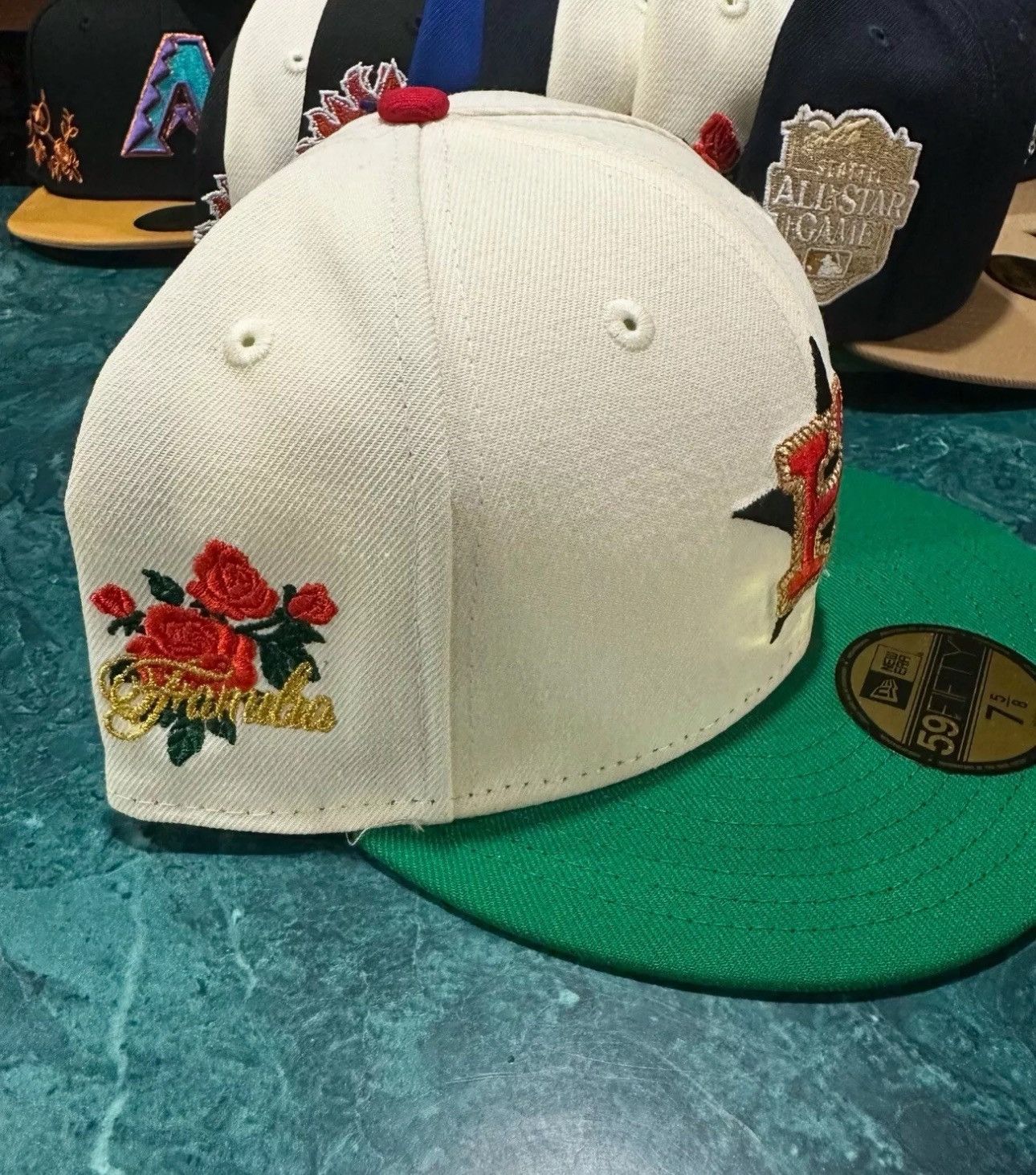 New Era New Era 59FIFTY Houston Astros Fitted Cream Green Size ONE SIZE - 2 Thumbnail