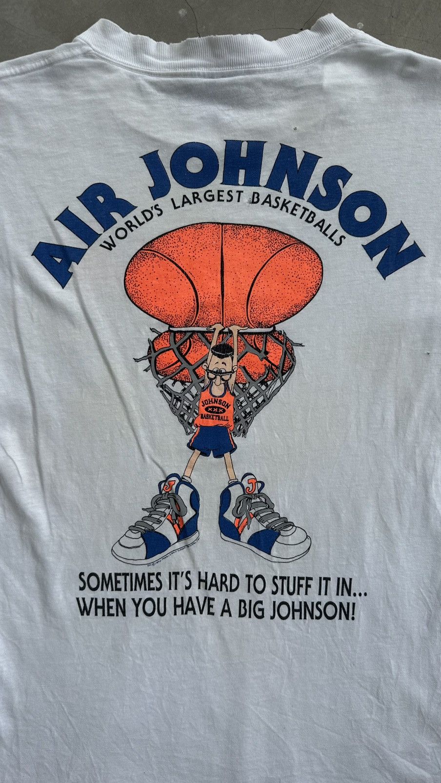 NBA × Vintage VINTAGE WELLWORN BIG JOHNSON BASKETBALL TEE Size US L / EU 52-54 / 3 - 5 Thumbnail