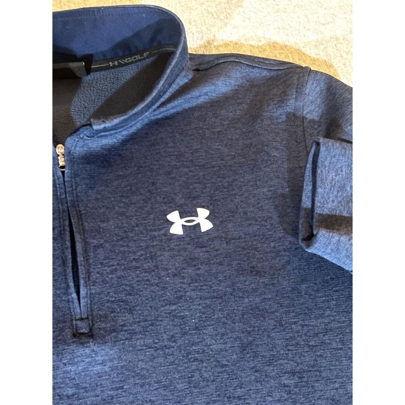 Under Armour Under Armour Sweater Mens 2XL XXL Blue UA Storm 1/4 Zip Fleece Pullover Golf Size US XXL / EU 58 / 5 - 2 Thumbnail