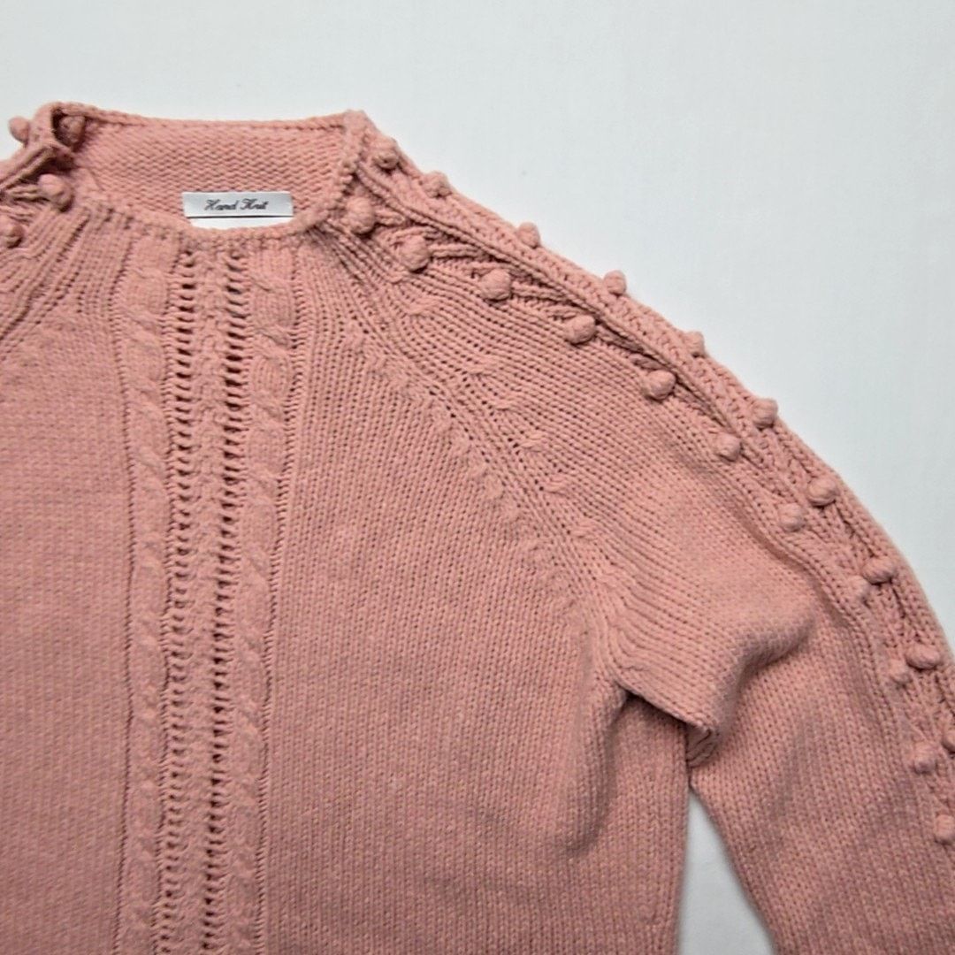 Vintage Vintage Westbound Hand Knit Pink XL Women's Sweater 90s Size XL / US 12-14 / IT 48-50 - 2 Thumbnail