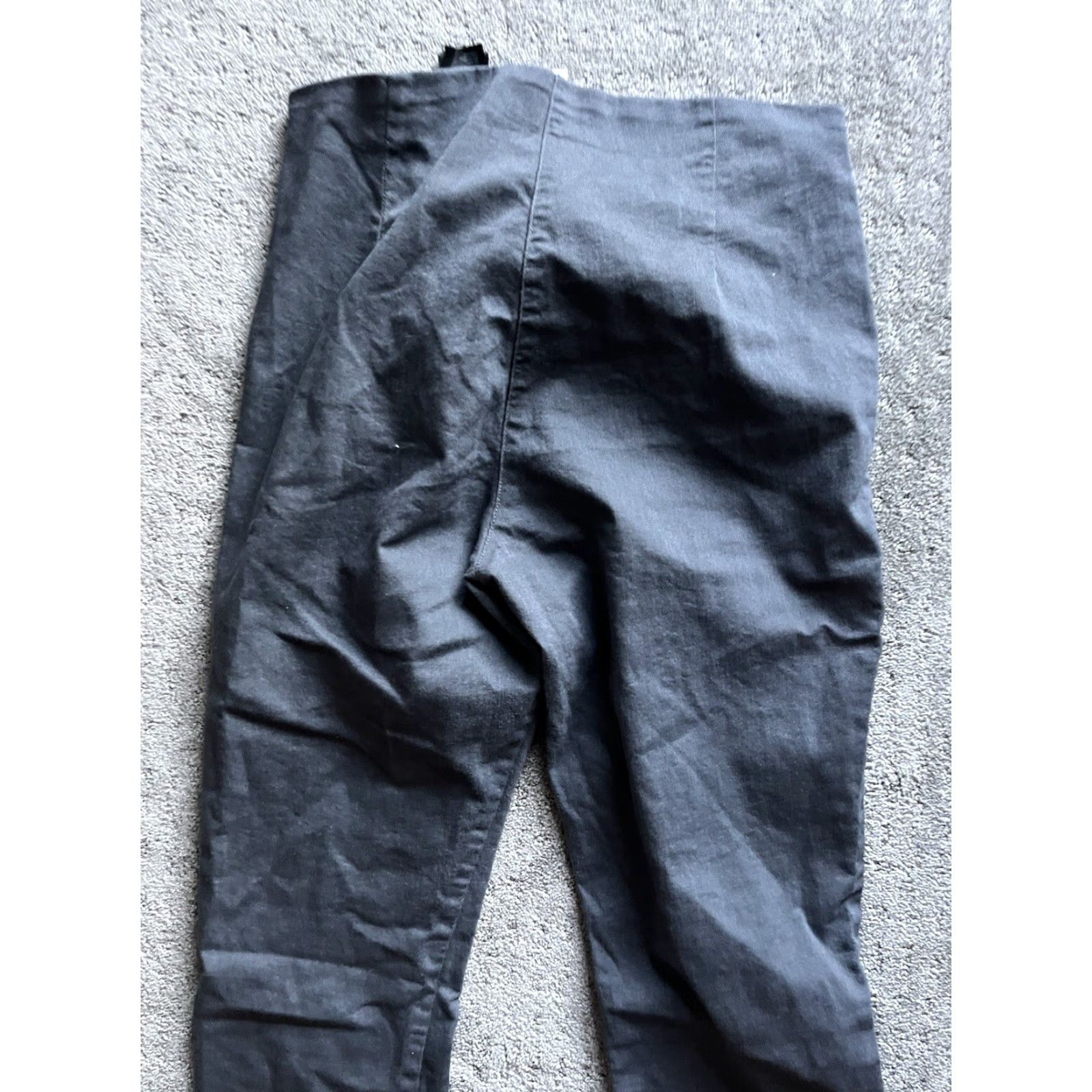 H&M VINTAGE N/A? Wait: It's not vintage. So: H&M Dress Pants Women 14 Gray Business Casual Pull On Ankle Zip Side 14 Regular Gray Dress Pants Womens Size 36" / US 14 / IT 50 - 4 Thumbnail