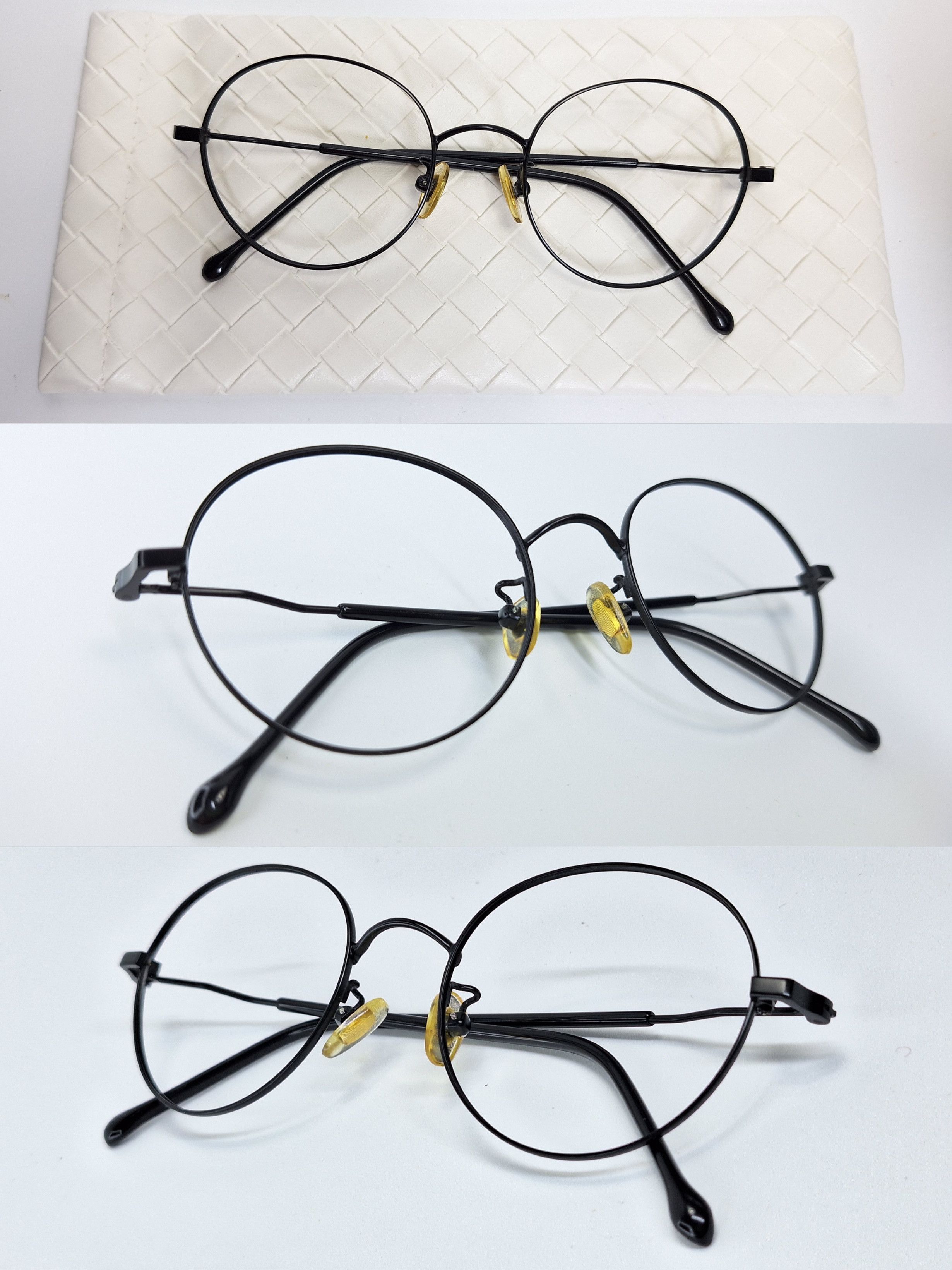 Other Japan Vintage Sabae 7g Beta Titanium Round Eyeglass Frame Size ONE SIZE - 2 Thumbnail