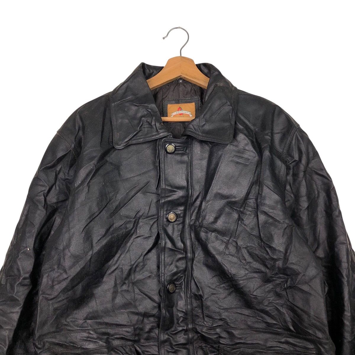 Japanese Brand 📌Vintage Leather Jacket Equitum Italy Blanket Issey Miyake Size US M / EU 48-50 / 2 - 4 Thumbnail