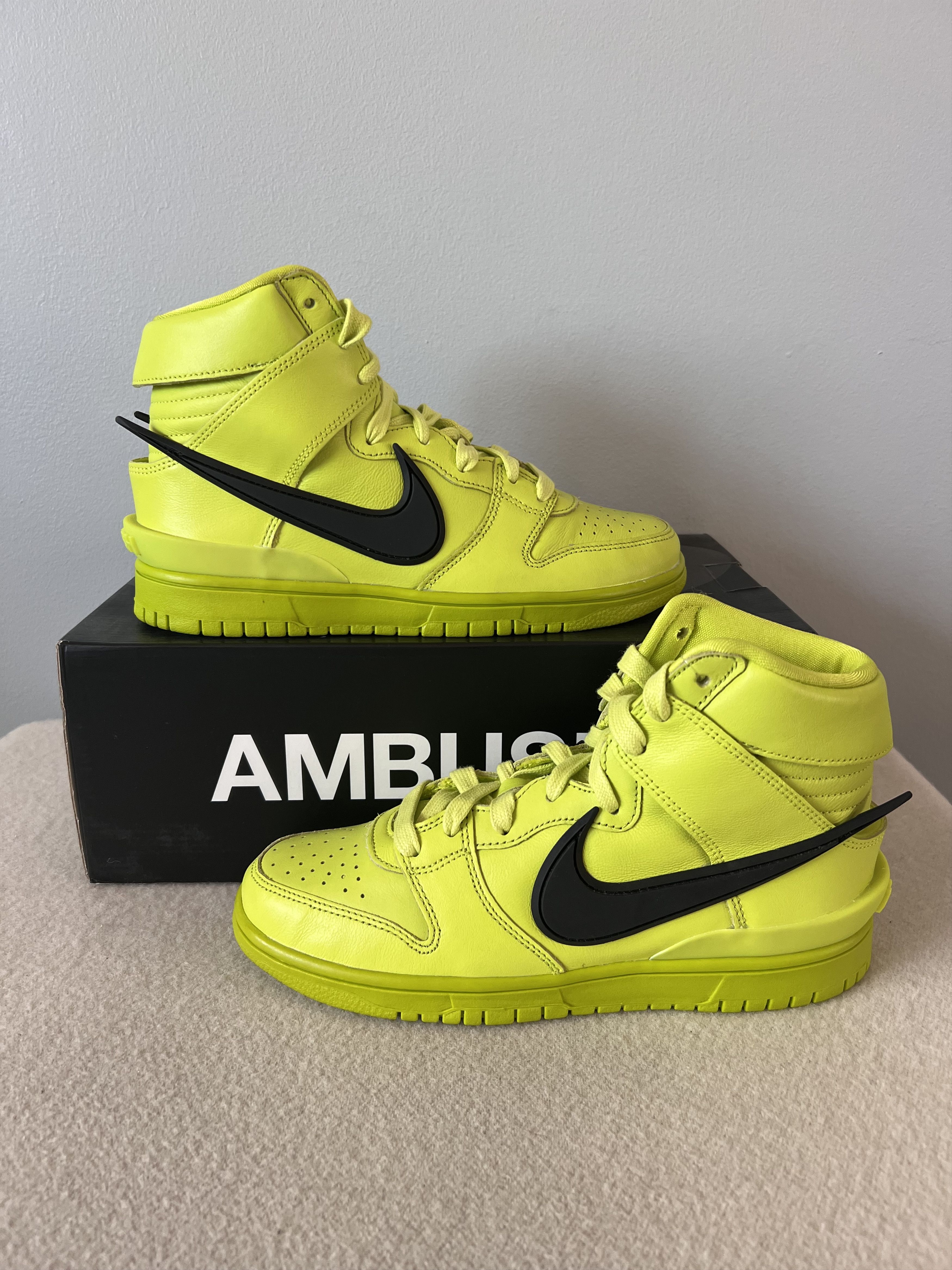 Ambush Nike Dunk Hi in Atomic Green
