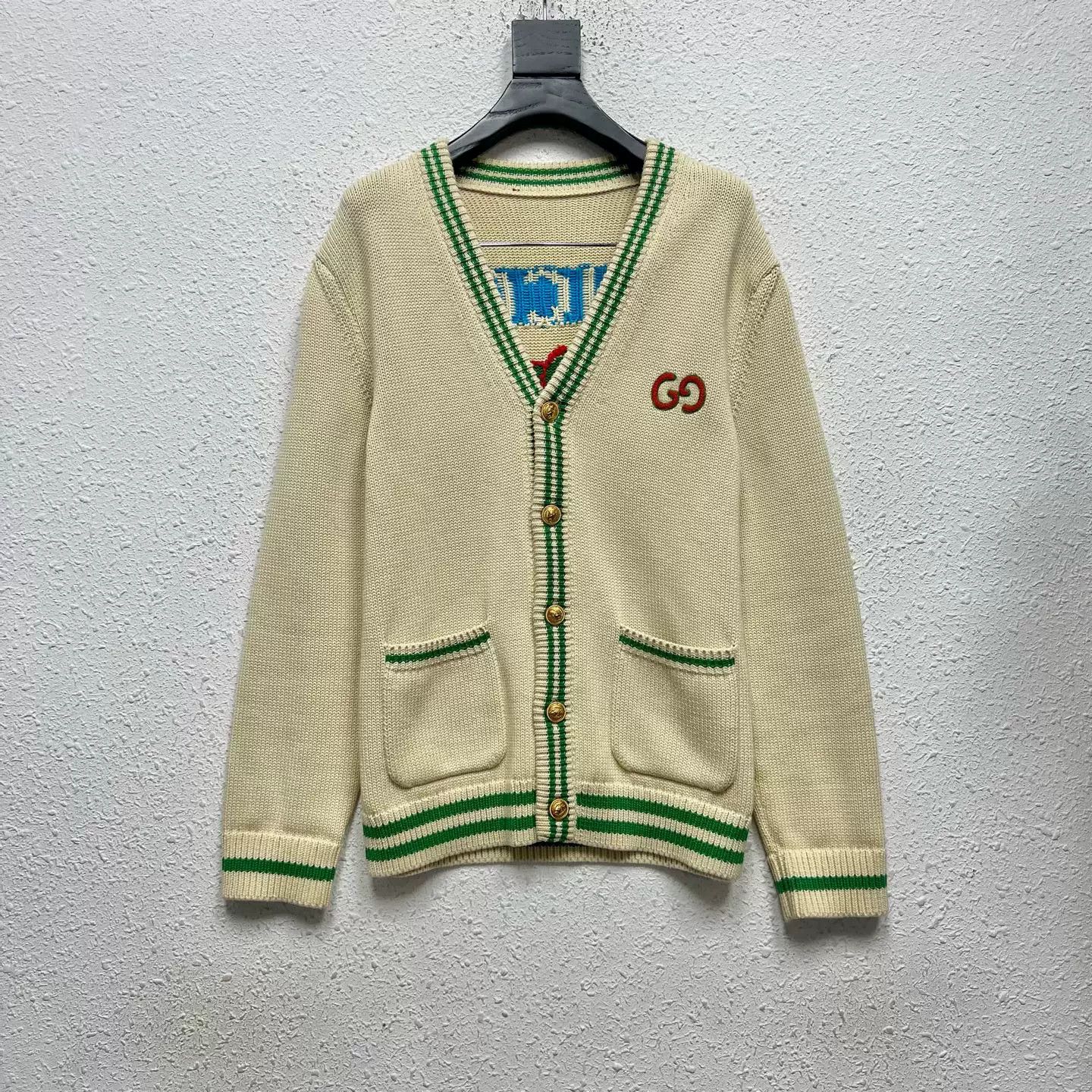 Gucci Gucci Pineapple Embroidery Knit Cardigan Size S Size US S / EU 44-46 / 1 - 1 Thumbnail