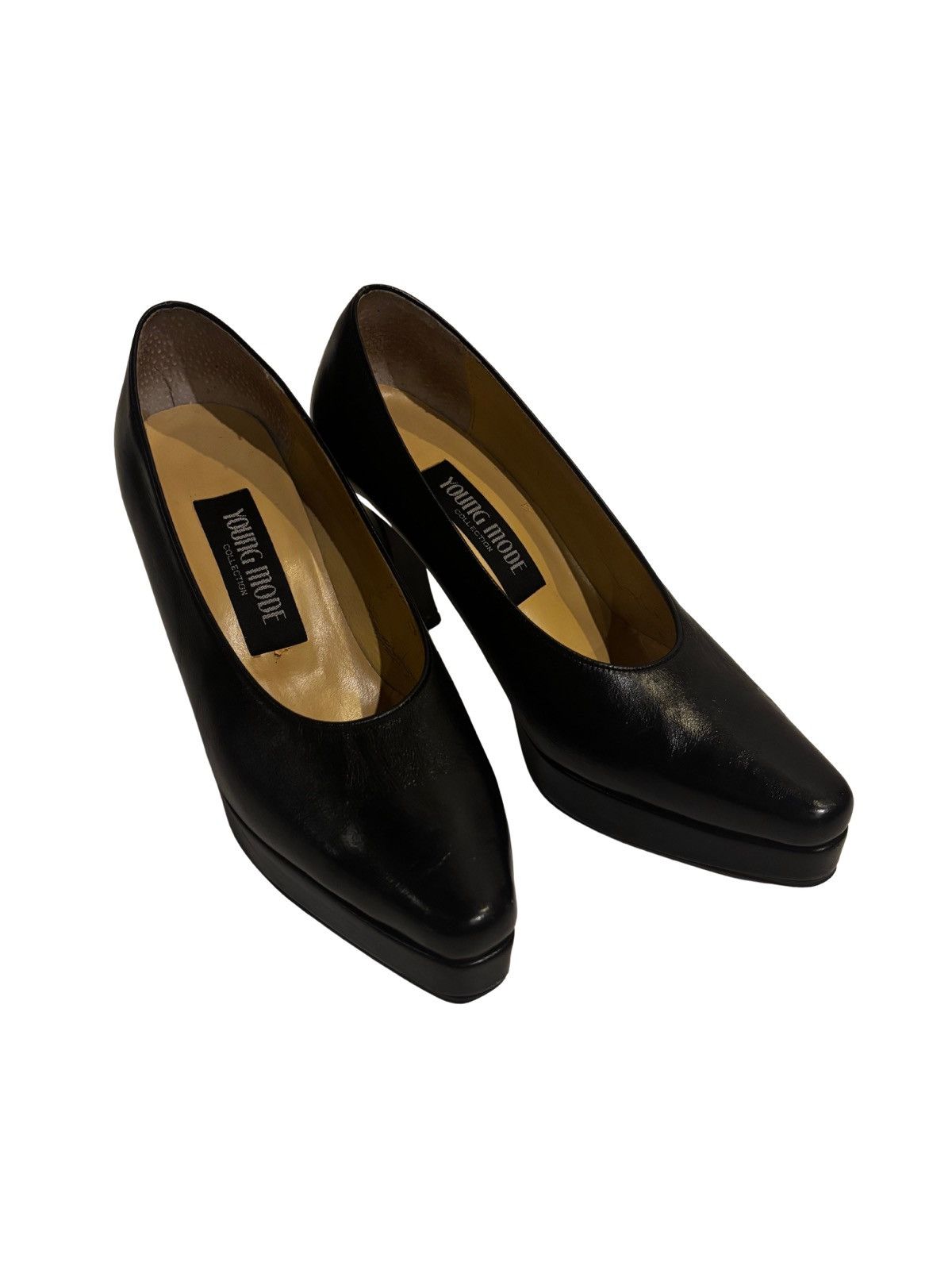 Other Comfort black leather Heels.wf1510 Size US 6.5 / IT 36.5 - 10 Thumbnail