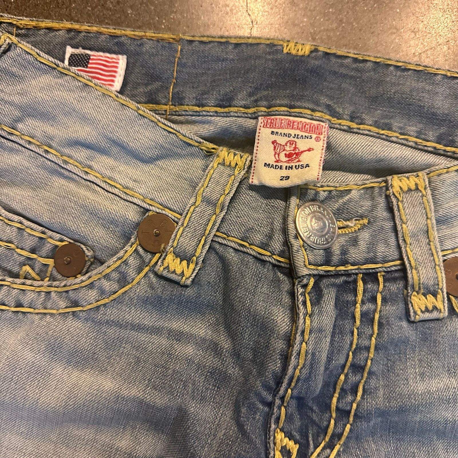 True Religion true religion bobby super t thick stitching jeans Size US 29 - 3 Thumbnail