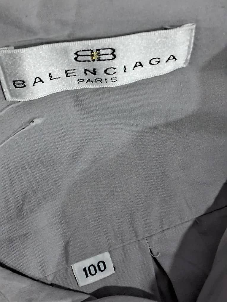 Balenciaga Vintage BALENCIAGA Buttons Up Shirt Size US L / EU 52-54 / 3 - 12 Thumbnail
