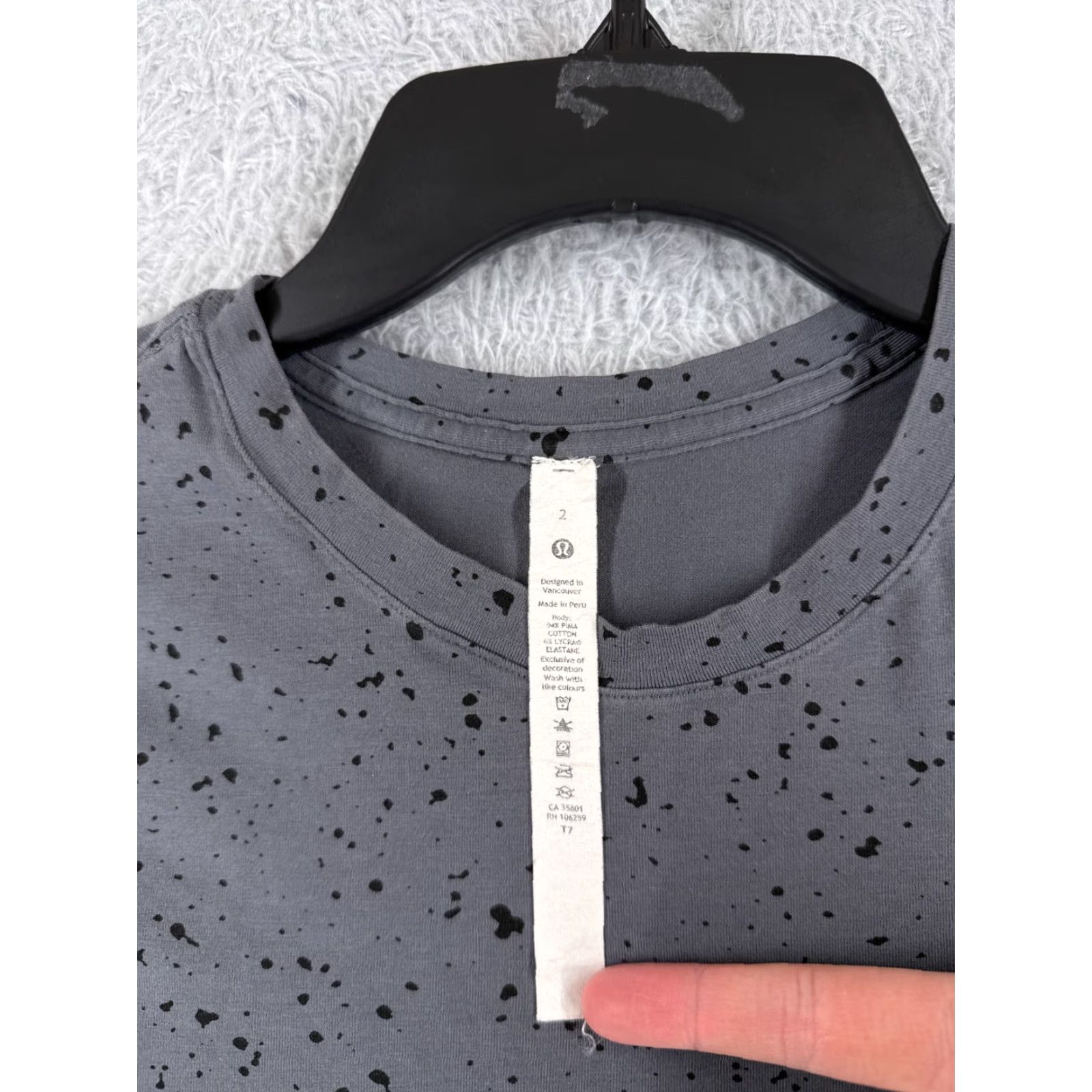 Lululemon Lululemon Women's T-Shirt Casual Short Sleeve Cotton Blend Gray Love 2 Slim Fit All Seasons Size XS / US 0-2 / IT 36-38 - 6 Thumbnail