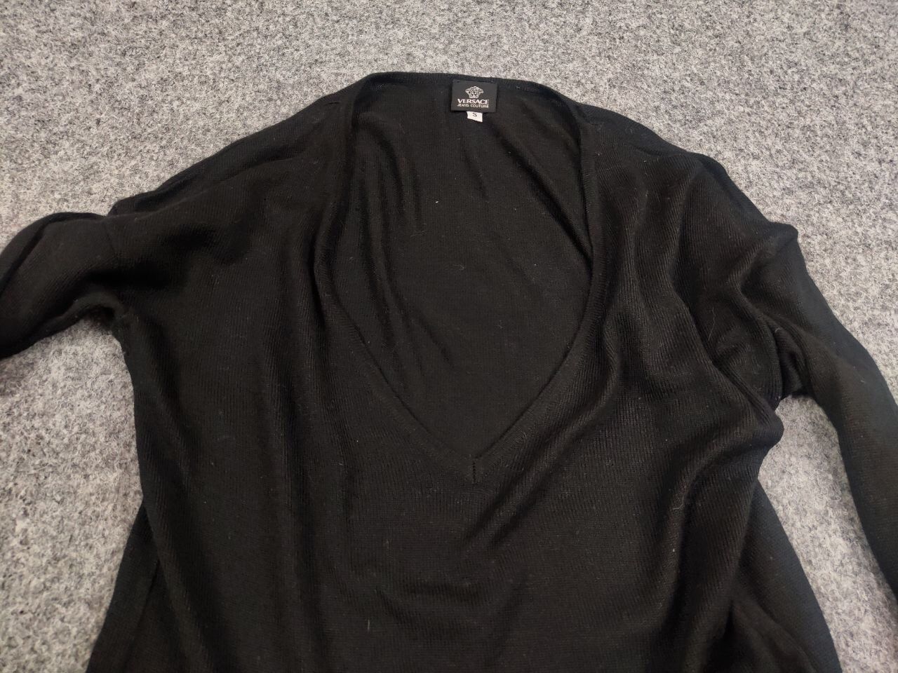 Versace Jeans Couture Versace Jeans Couture Vintage V Check Sweater Long Sleeve Size S / US 4 / IT 40 - 12 Thumbnail