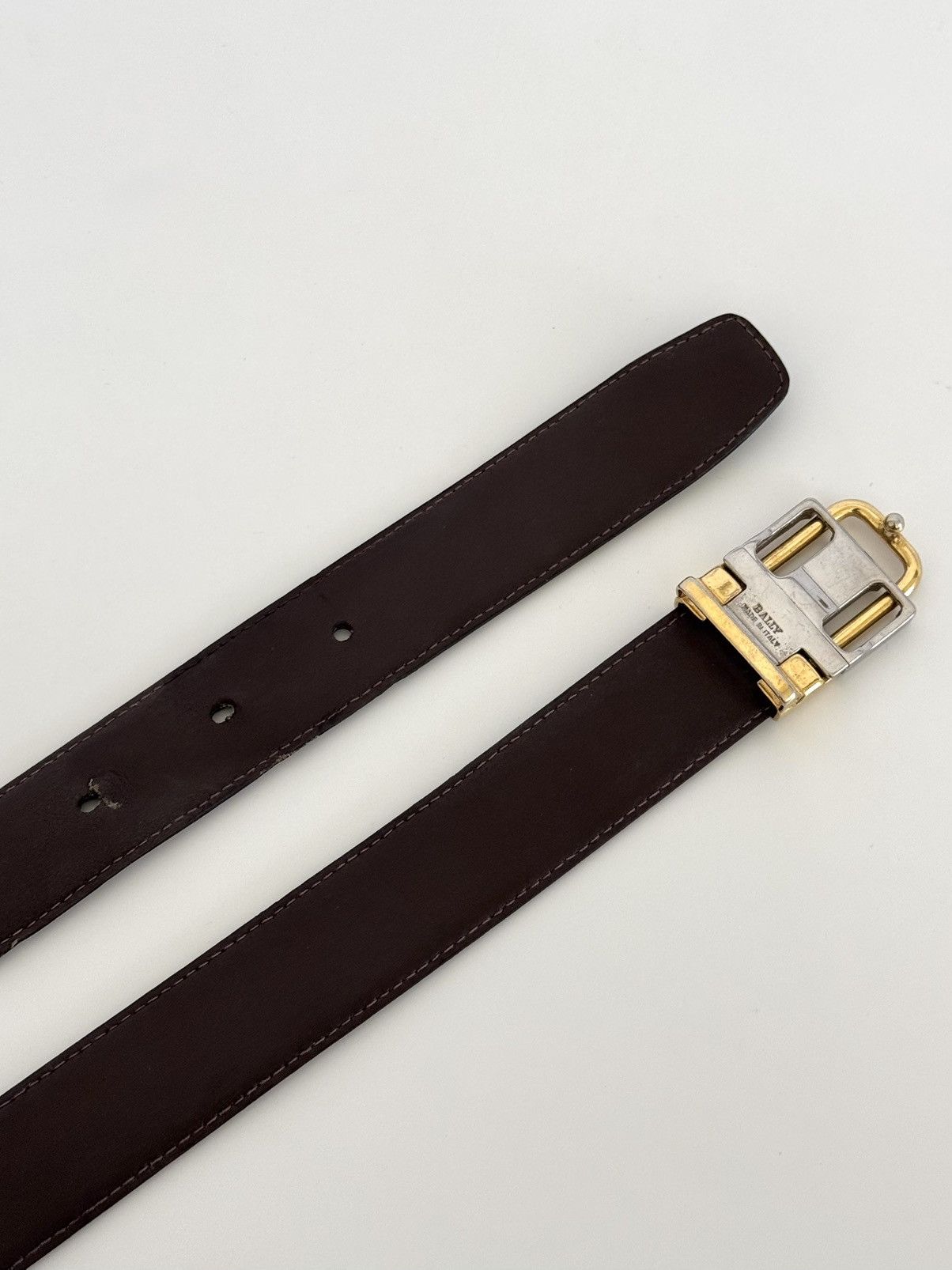Bally ★0% TAX★ Y2K BALLY LEATHER BELT PUNK ROCK CARTIER Size ONE SIZE - 4 Thumbnail