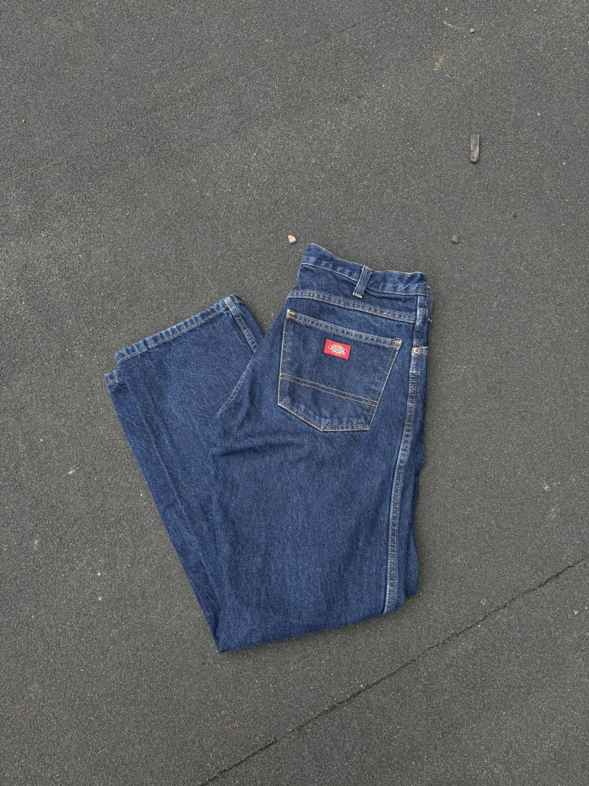 Dickies × Vintage Clean Blue Denim Dickies Work Pants Size US 31 - 1 Thumbnail
