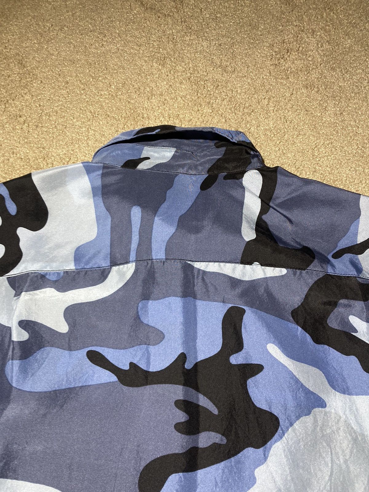 Supreme silk camo shirt on sale