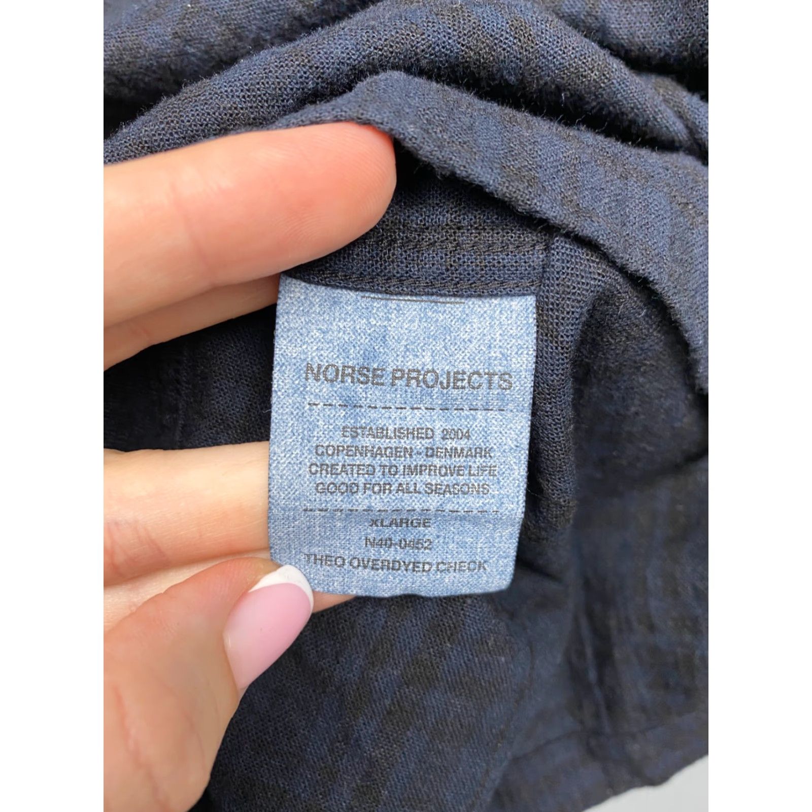 Norse Projects Norse Projects Vintage Mens Polo Shirt XL Blue Polo Mens Vintage XL Polo Shirt Blue Size US XL / EU 56 / 4 - 5 Thumbnail