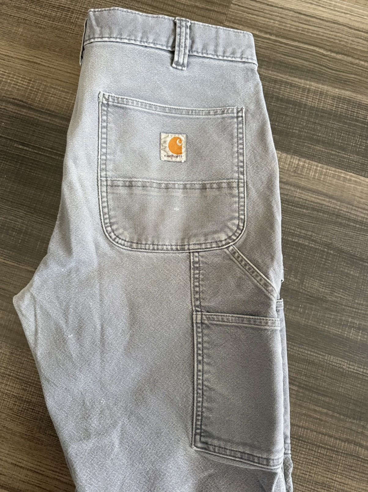 Carhartt Faded and Worn Carhartt Carpenter Pants - 33x32 Size US 33 - 4 Thumbnail