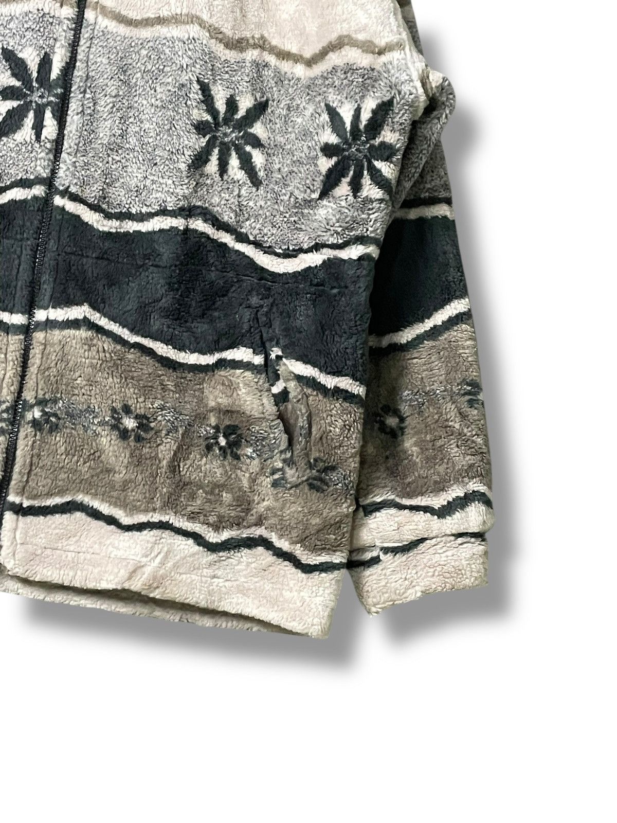 Japanese Brand Outdoor Products Printed Fleece Zipper Jacket (66) Size US M / EU 48-50 / 2 - 3 Thumbnail