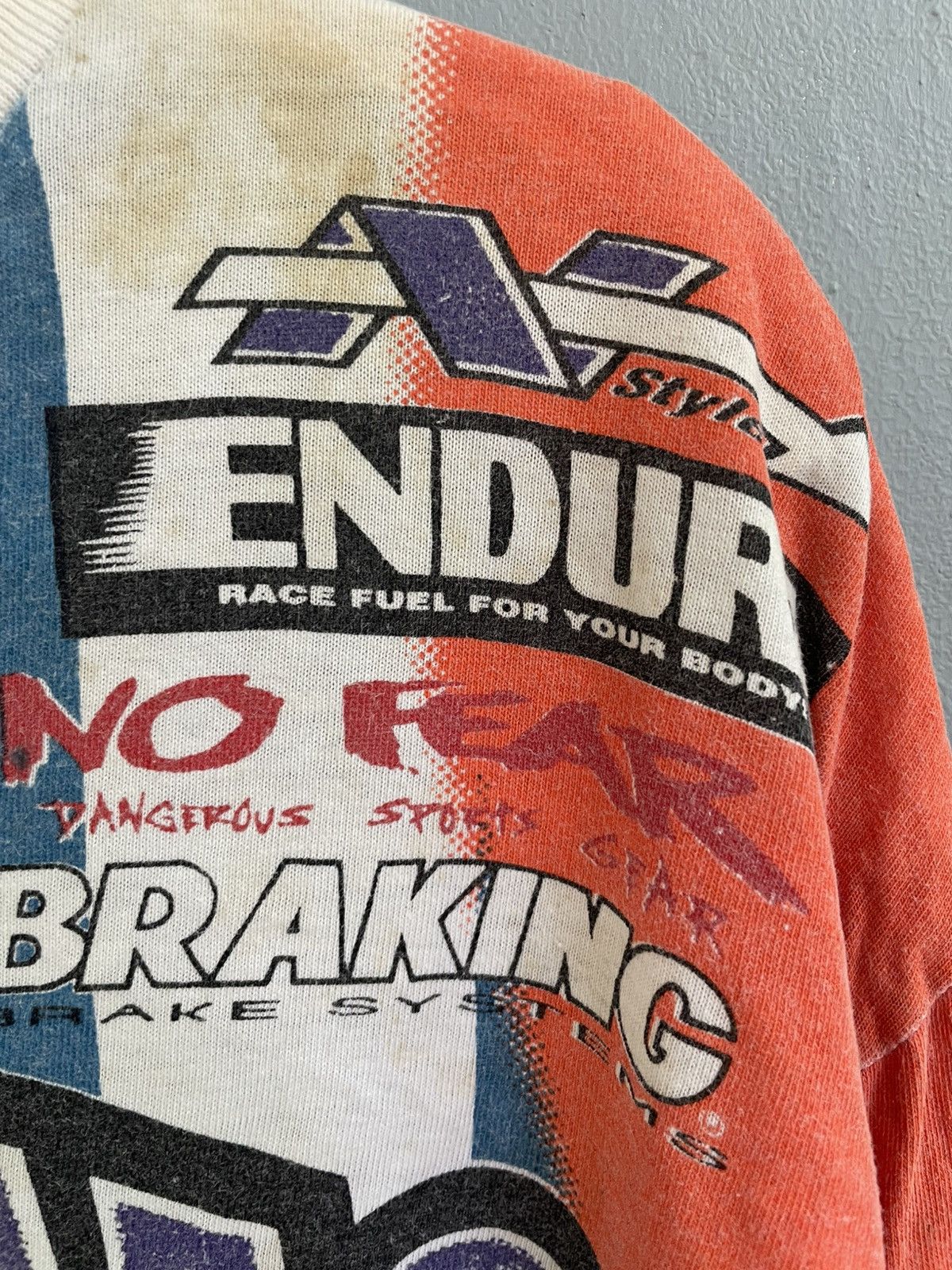 No Fear Vintage Sinisalo pure moto Worldwide motocross long sleeve Size US M / EU 48-50 / 2 - 5 Thumbnail