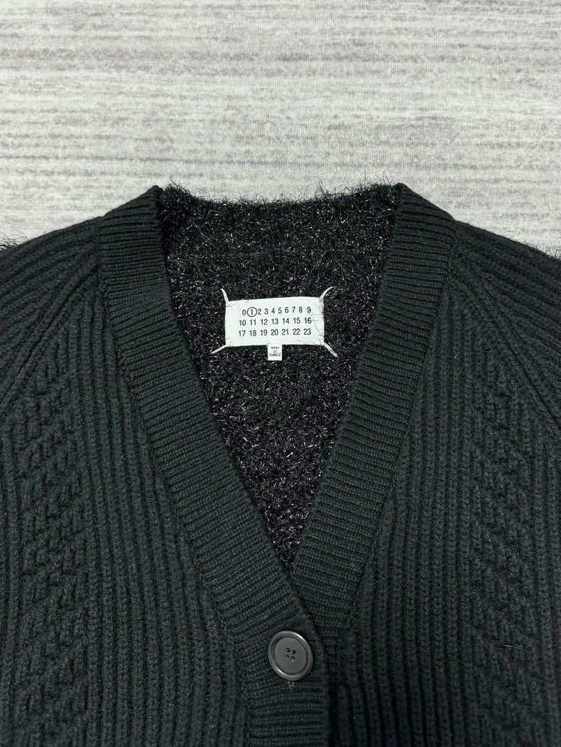 Maison Margiela Maison Margiela Black wool cardigan silver velvet sequin sw Size US S / EU 44-46 / 1 - 4 Thumbnail