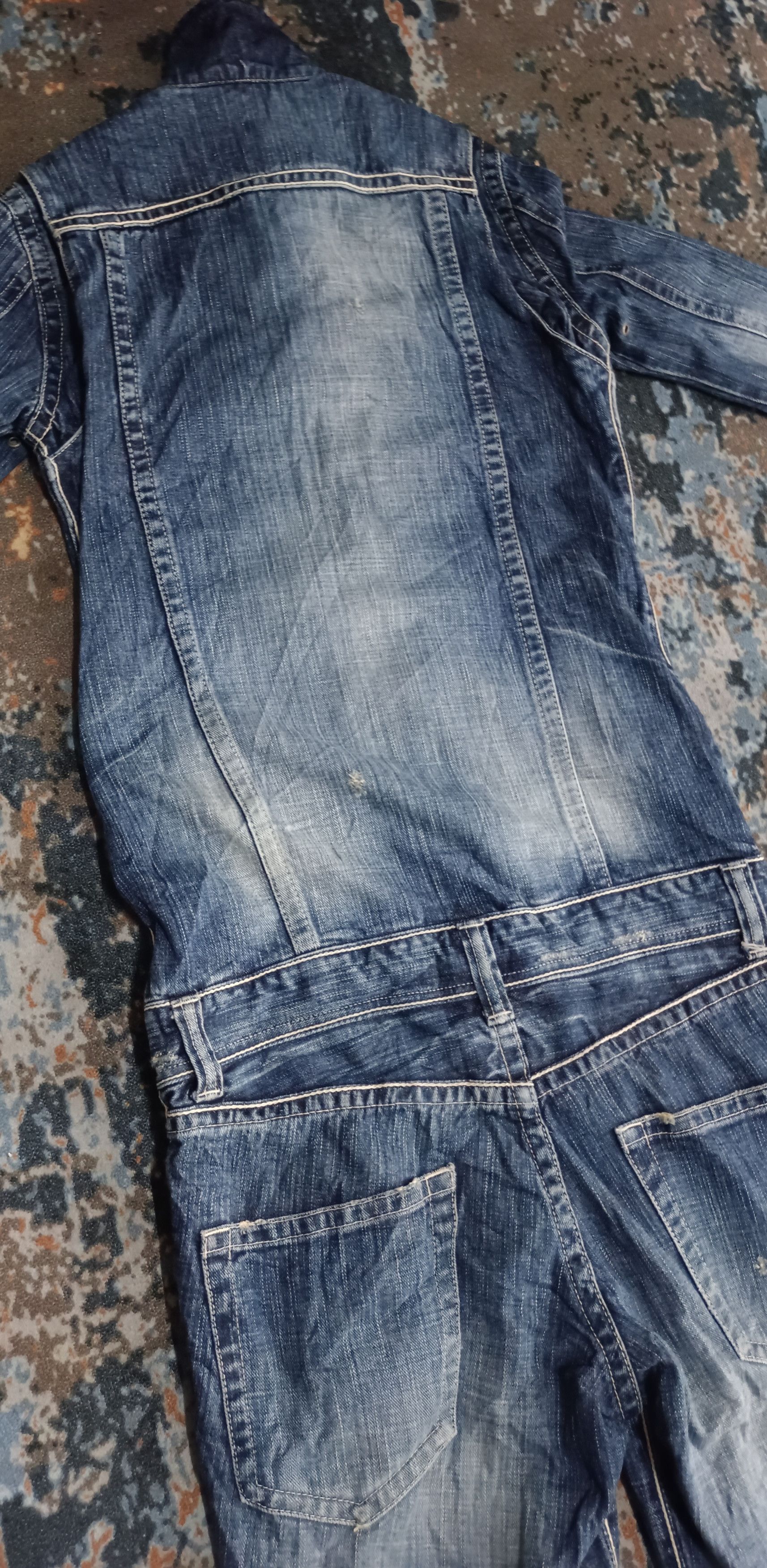 Japanese Brand Delay by Ufin & Sons Denim Jumpsuit Size 31" - 17 Thumbnail