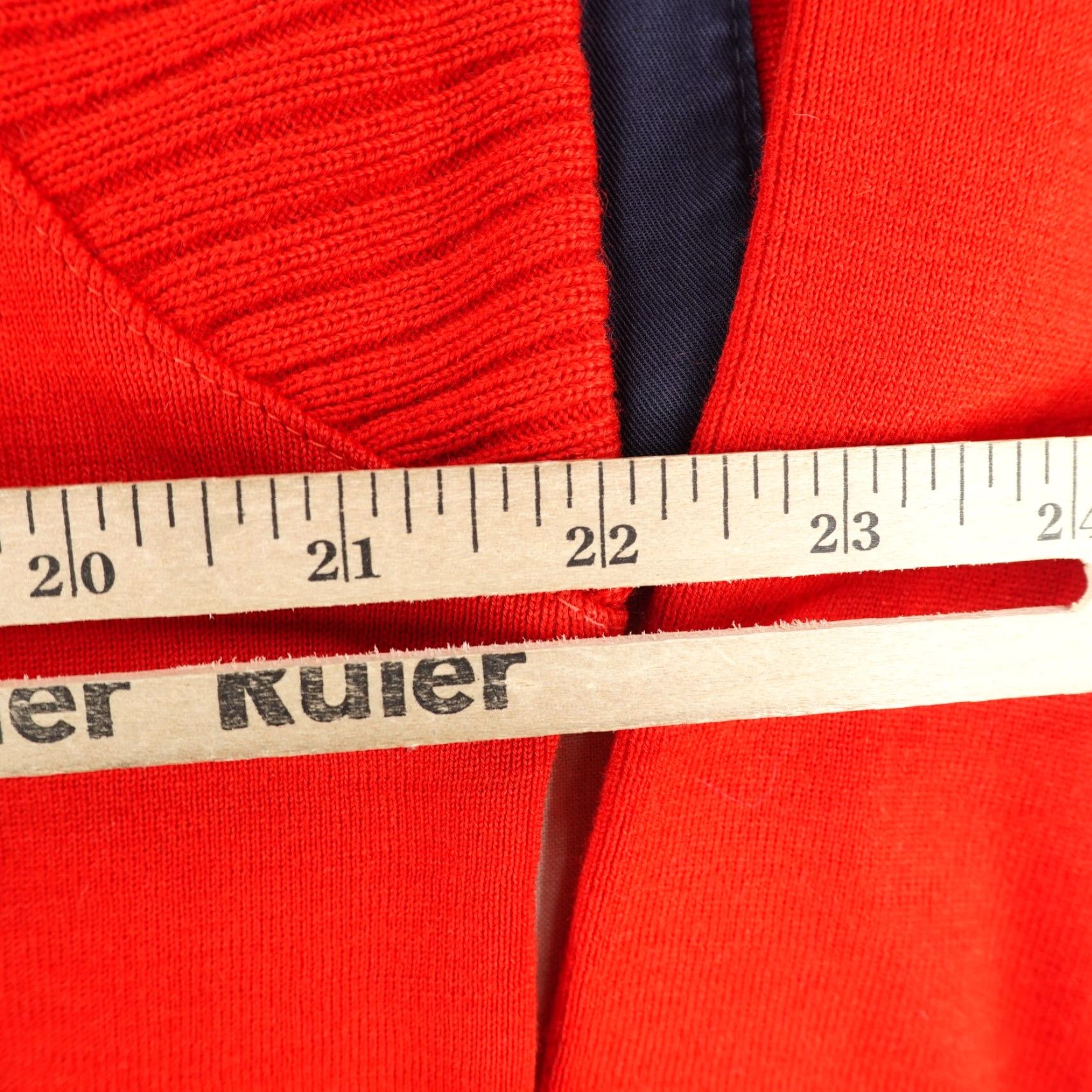 Paul & Shark VINTAGE Paul & Shark Sweater Mens Large Red 80s Pullover Wool Acrylic Knit Crew Neck Logo Size US L / EU 52-54 / 3 - 6 Thumbnail