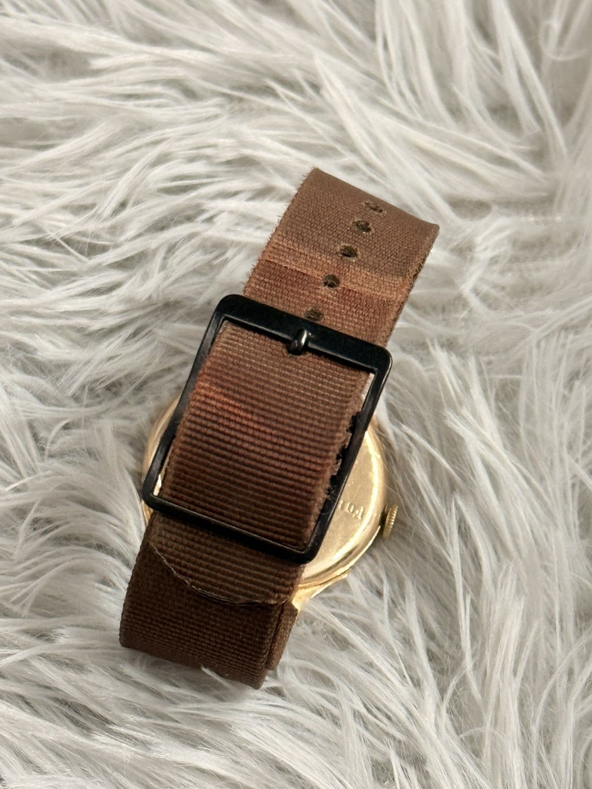 Vintage Rare Vintage 1970’s VULCAIN Military Manual Watch 9CT. Gold Size ONE SIZE - 14 Thumbnail